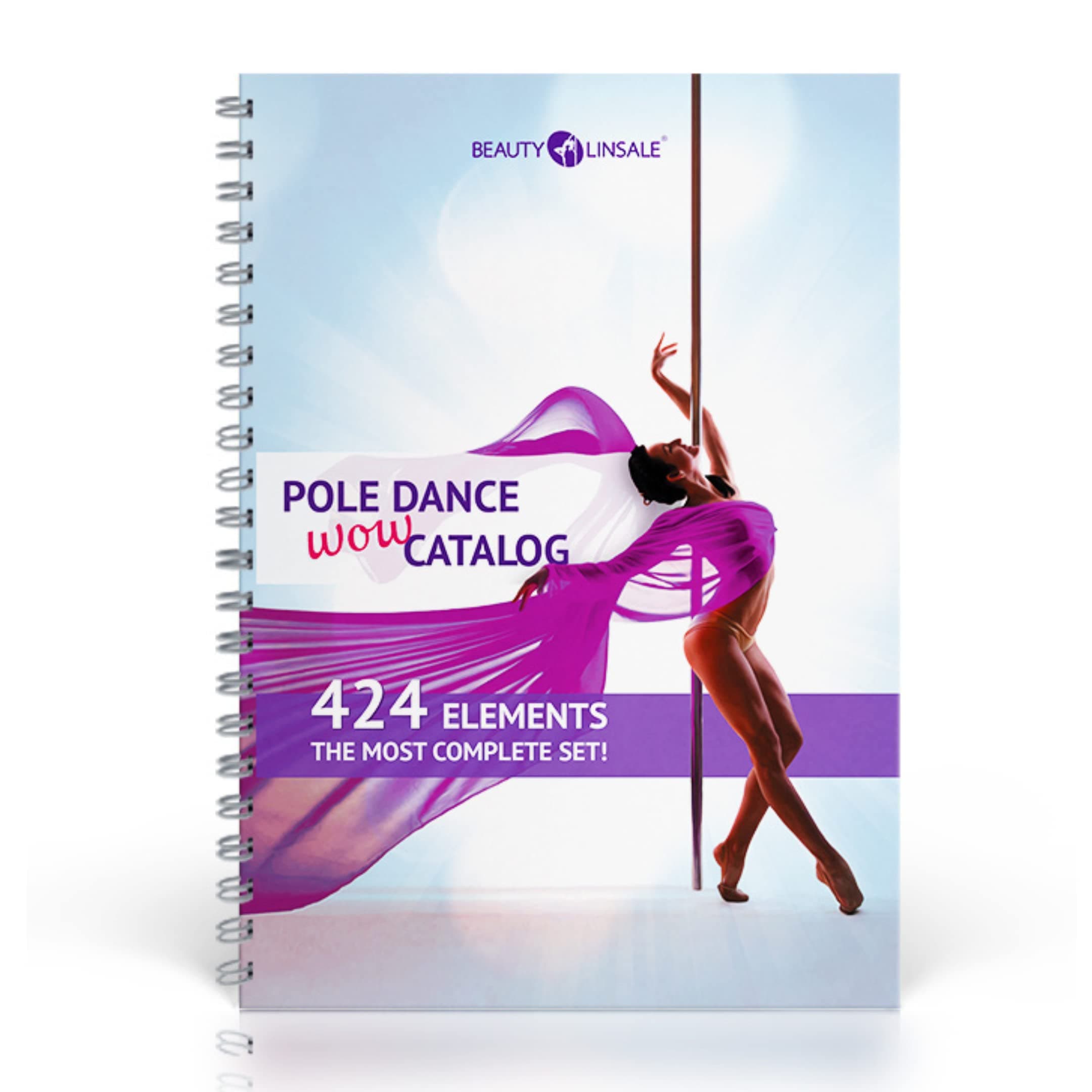 Pole tricks journal planner | 424 Pole Dance moves WOW Catalog. For beginners and advanced. The most complete pole shapes set for the fitness pole and dancing pole. Paperback – Picture Book, January 1, 2017