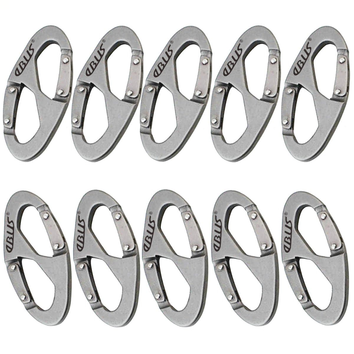 eBus Zinc Stainless Steel Carabiner Spring Snap Link Hook Multi function climbing hook