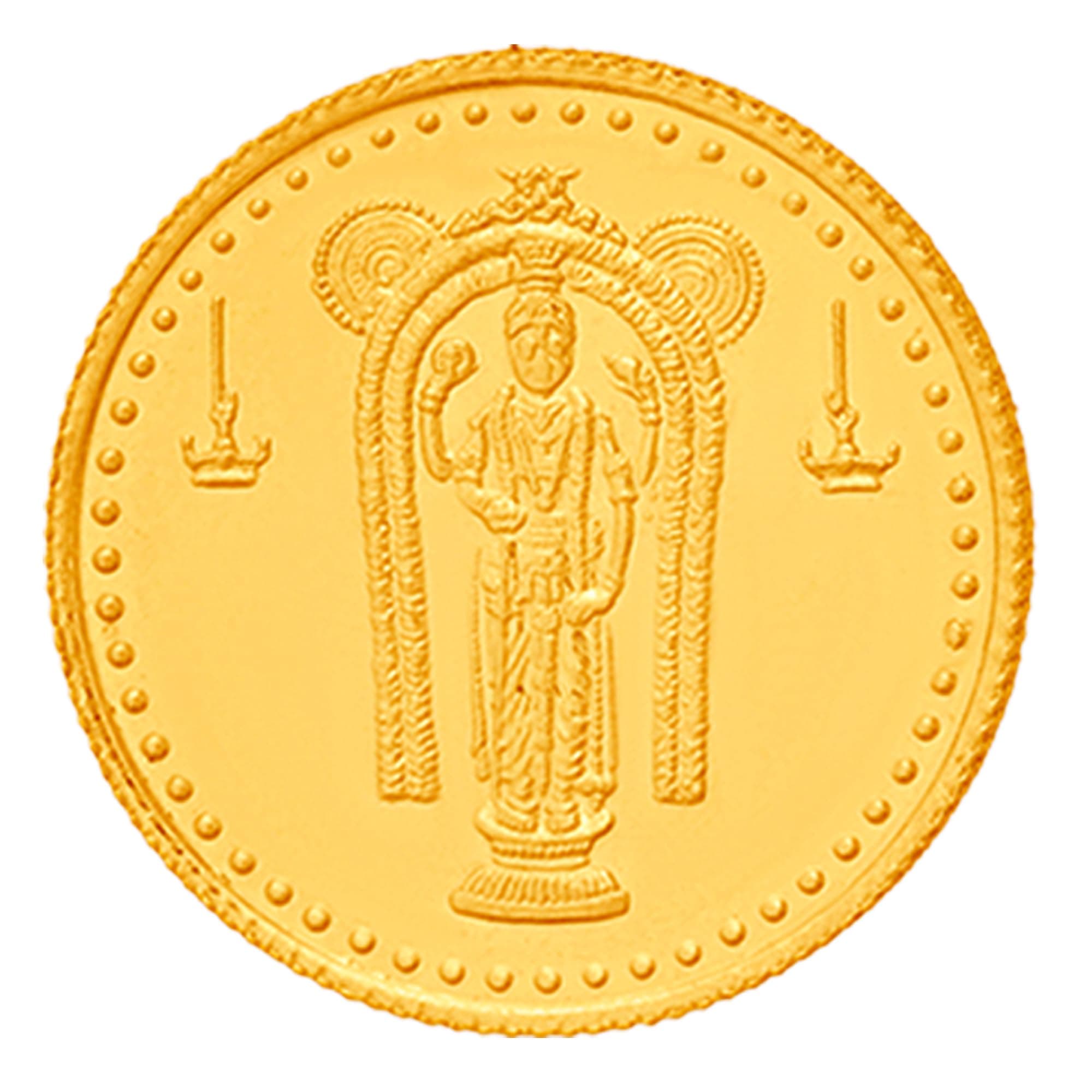 BHIMA Jewellery 1gram 22kt Lord Guruvayoorappan Gold Coin