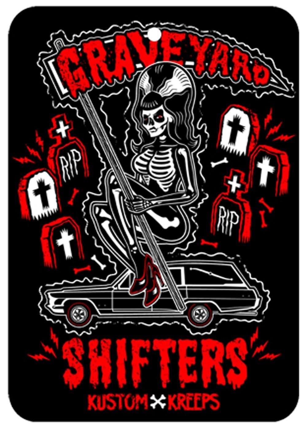 Graveyard Shifters - Rose Scented Air Freshener from Sourpuss Clothing