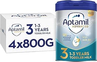 Advanced 3 Toddler Baby Milk Powder Formula from 1 Year 800g (Pack of 4)