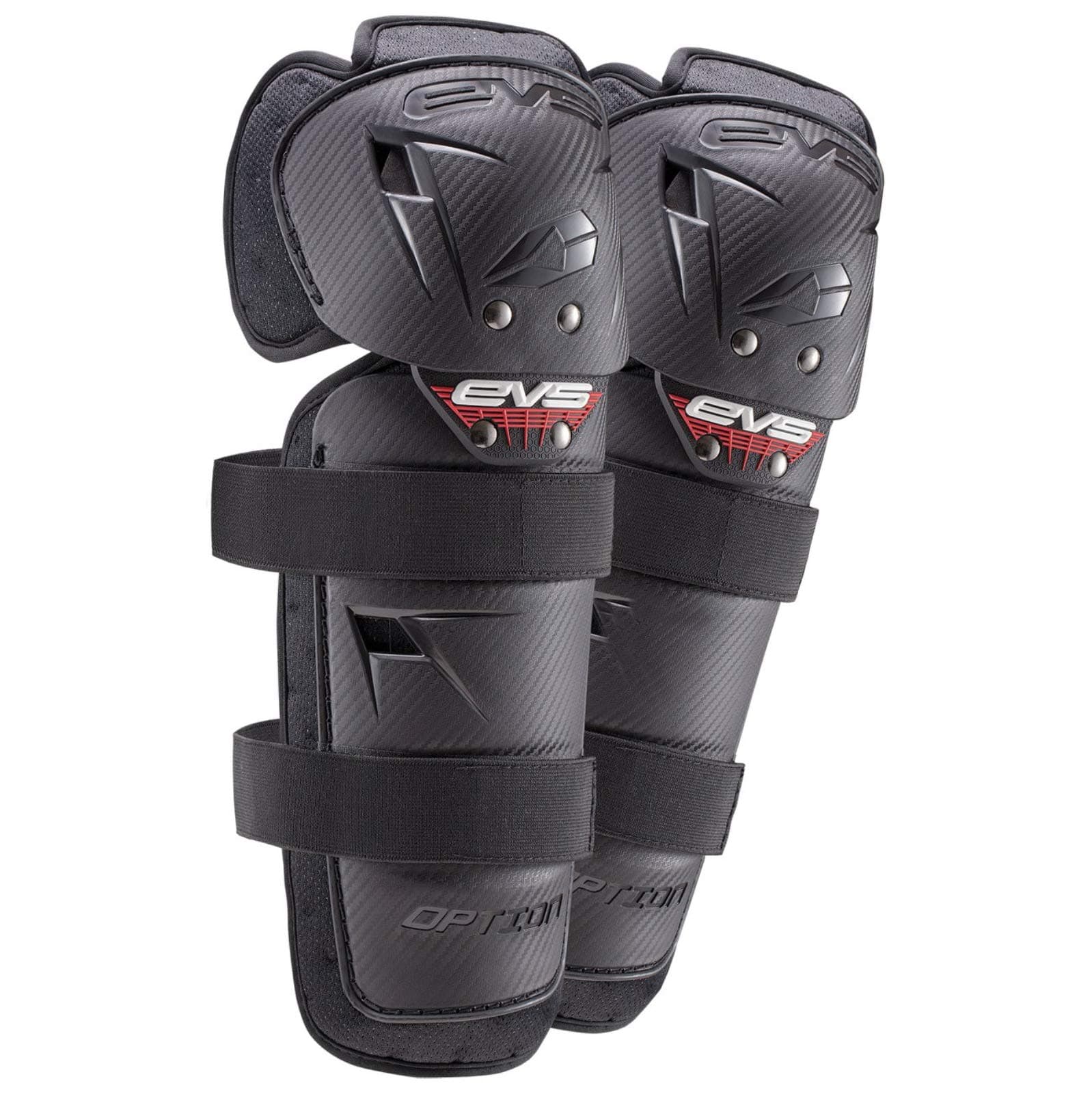 EVS SPORTS Option Knee Guard | Riding Protection | Knee to Shin Coverage | Black | Adult