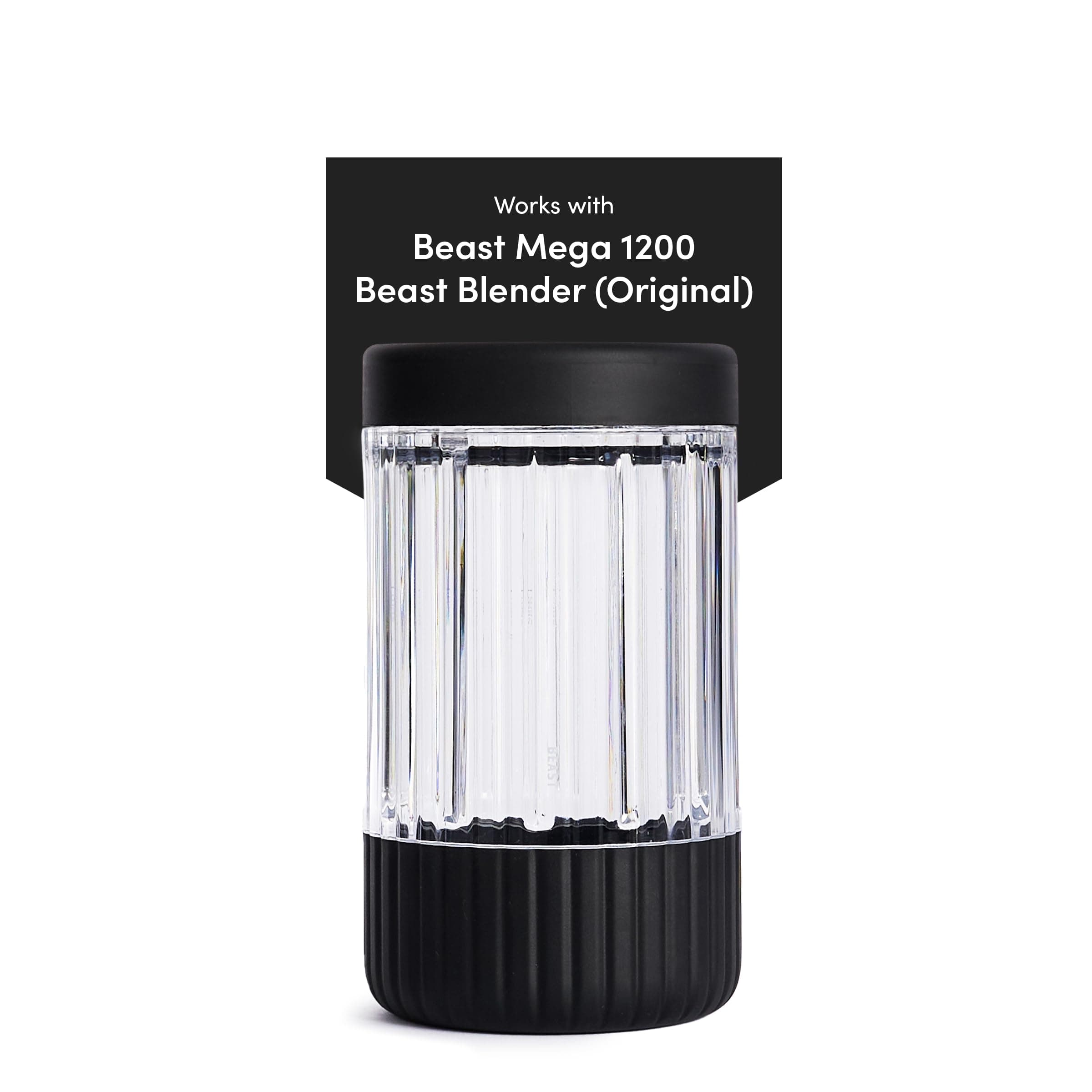 Beast 1000mL Blending Vessel + Storage Lid | Compatible with 1000W Beast Blender | Blend Smoothies and Shakes (Carbon Black)