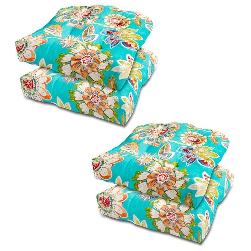 Indoor/ Outdoor Chair Cushion Set of 2 (Daelyn Opal)