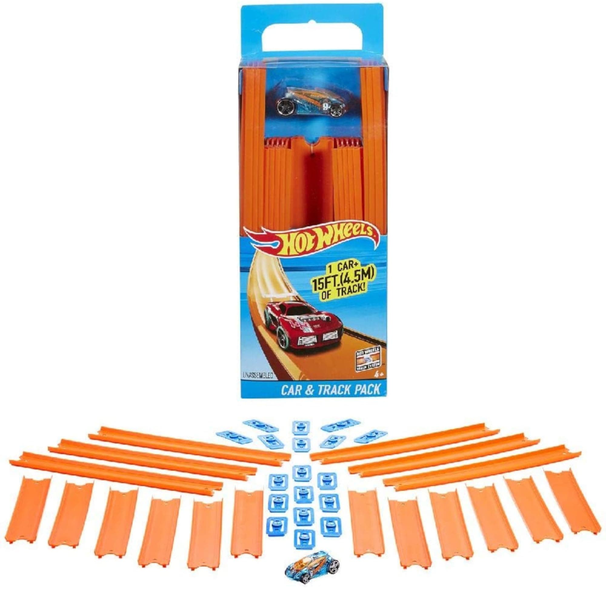 Hot Wheels Track Builder Car and Track Pack