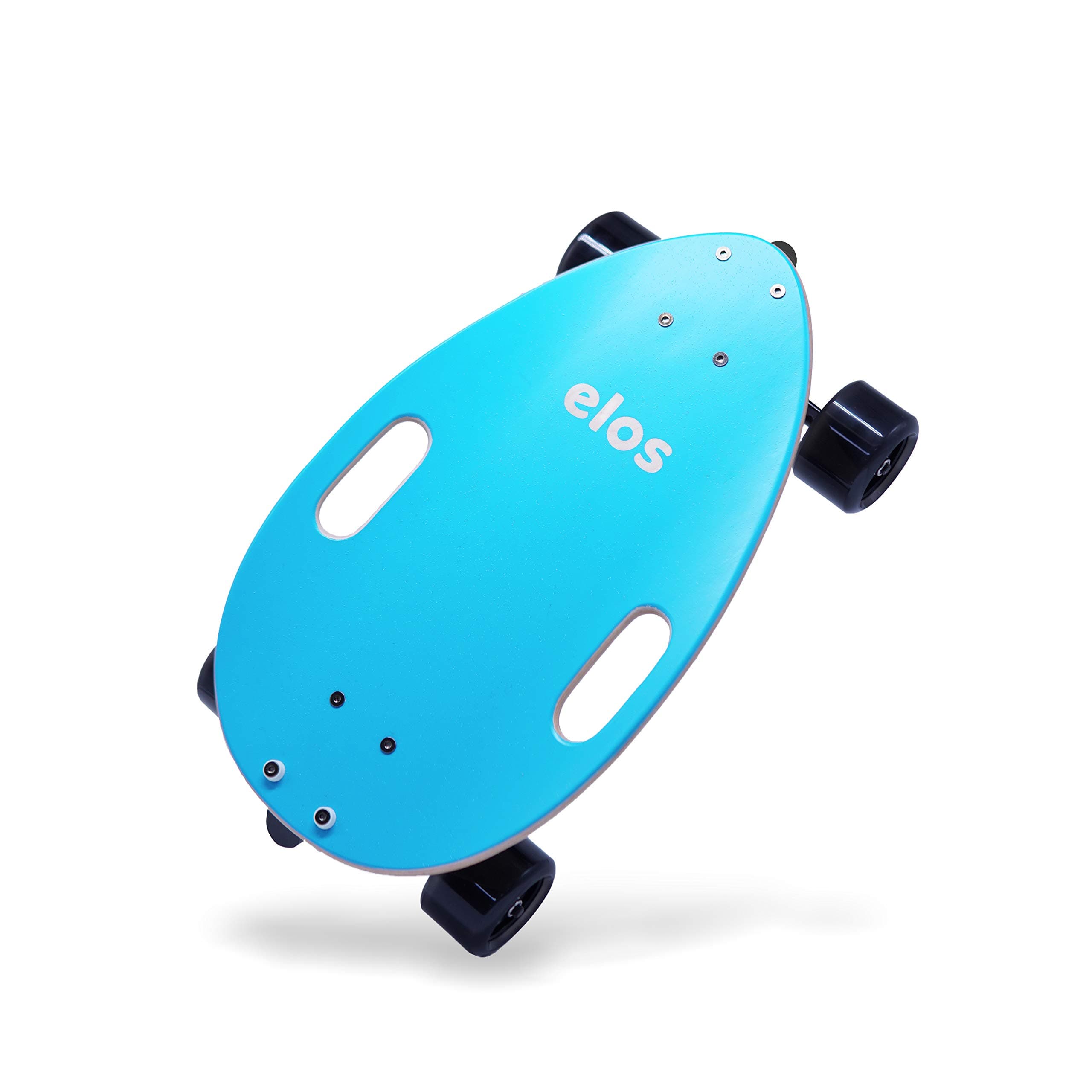 ELOSMini Longboard Cruiser Skateboards - Premium Lightweight, Portable & Durable Wooden Commuter Cruiser Board. Big Soft Wheels for Beginners & Experienced Riders. Easy to Carry with Handle