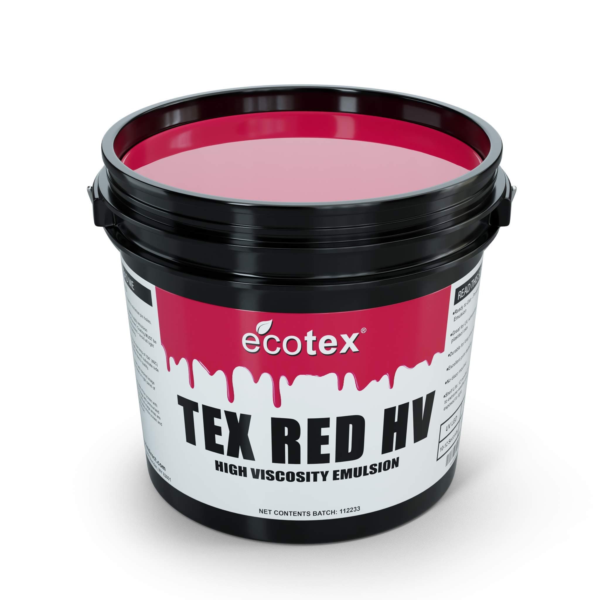 Screen Print Direct Ecotex TEX-RED HV - High Viscosity Textile Screen Printing Emulsion (1 Pint)