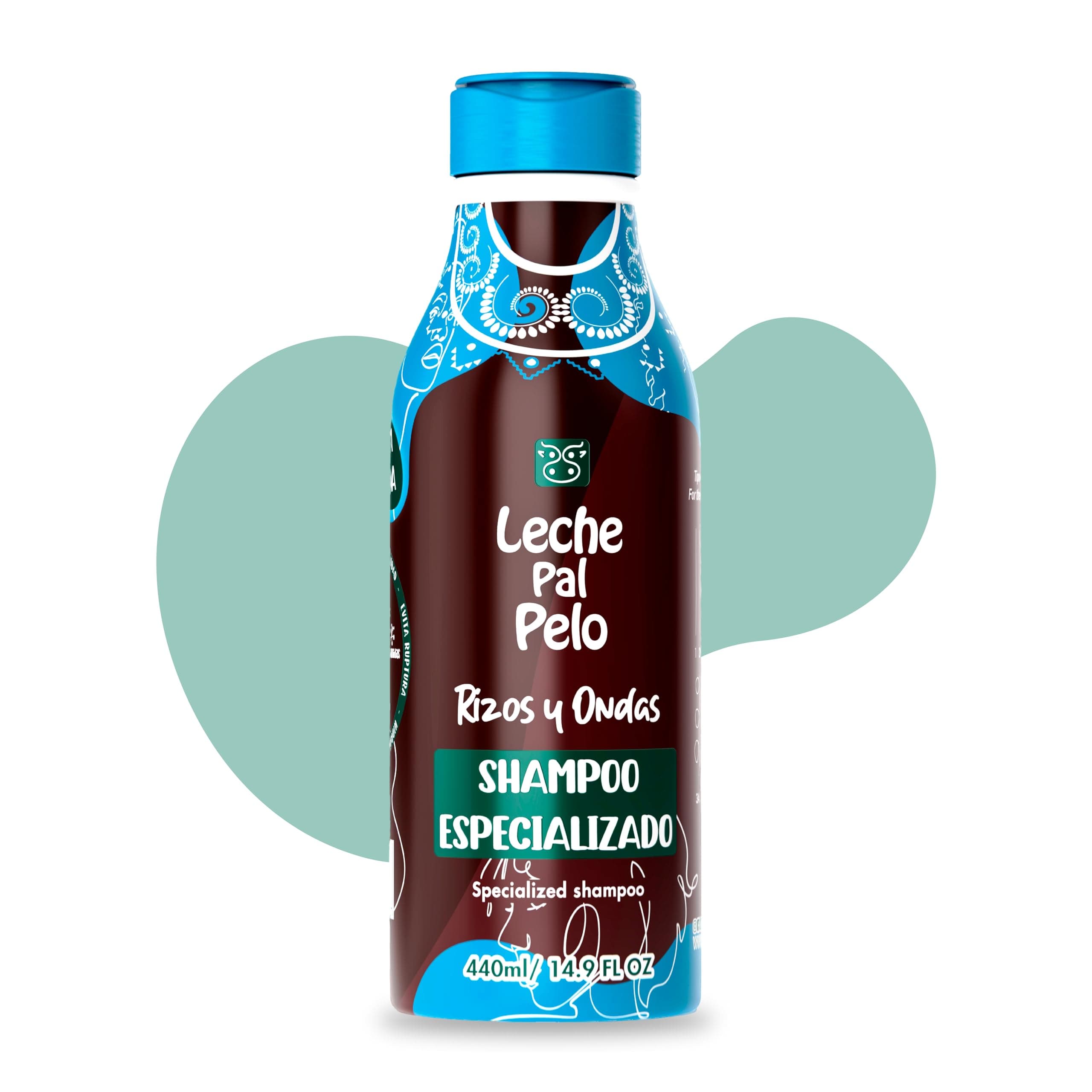Rizos & Afro Specialized Shampoo for Dry and Damaged Hair. Shampoo for Curly Hair. Shampoo para Cabello Seco y Maltratado. Parabens & Salt Free. 14.9 oz.