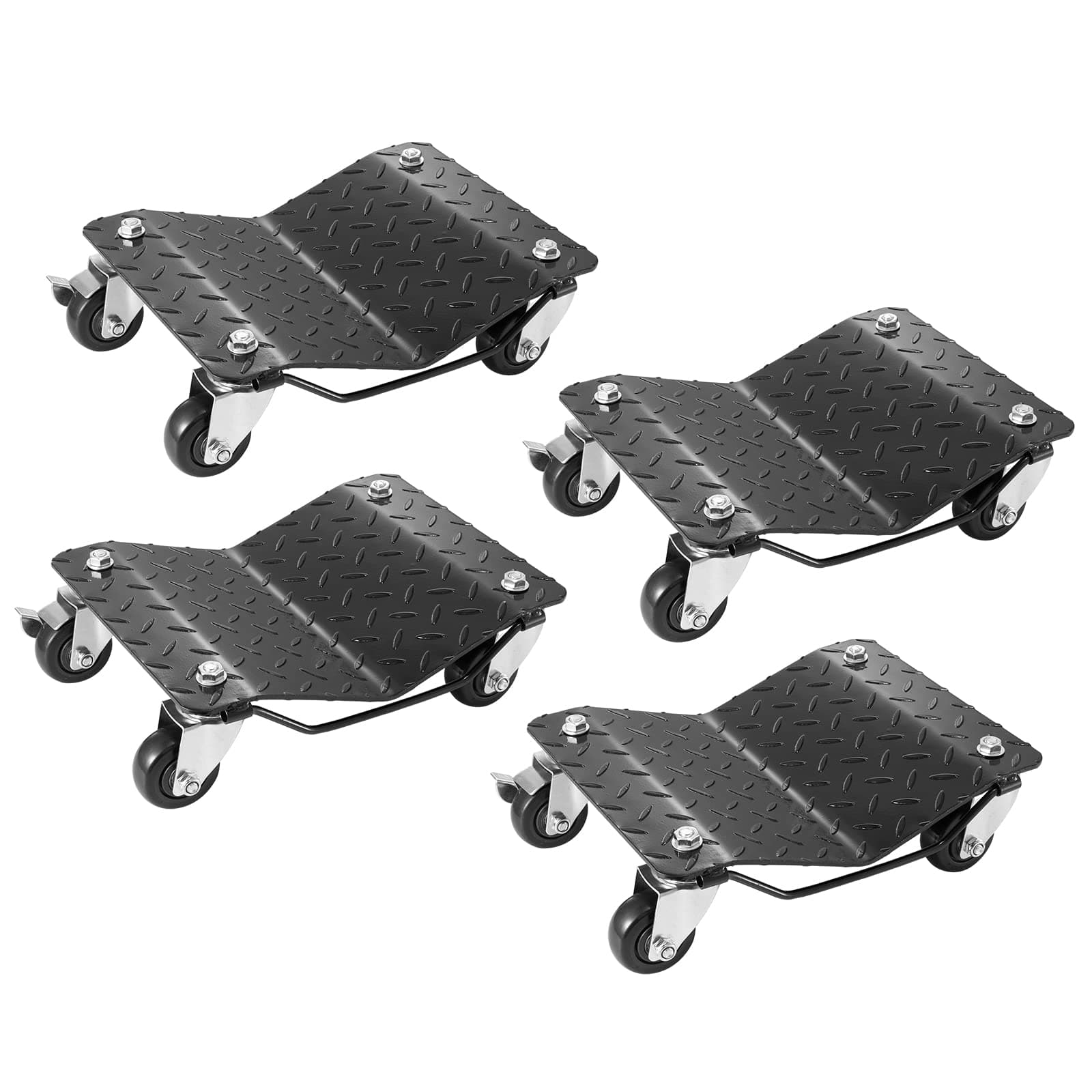VEVOR Wheel Dolly, 2722 kg Car Moving Set of 4 Piece, Heavy-duty Tire Stake Cart for Moving Cars, Trucks, Trailers, Motorcycles, and Boats