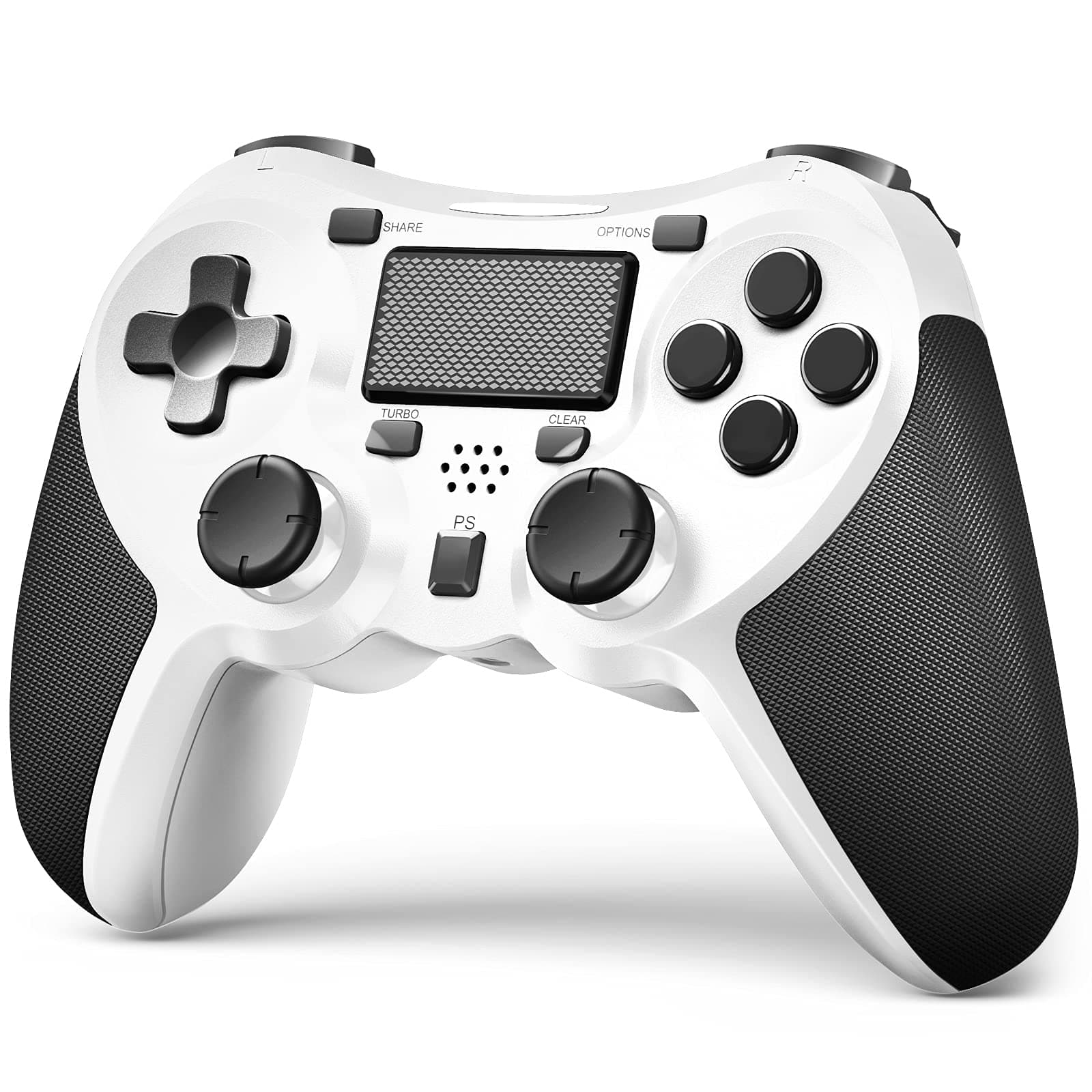 TERIOS Wireless Controllers Compatible with Play-Station 4 Game Controllers for PS-4 Pro/PS-4 Slim, Built-in Speaker & Stereo Headset Jack Multitouch Pad Rechargeable Lithium Battery