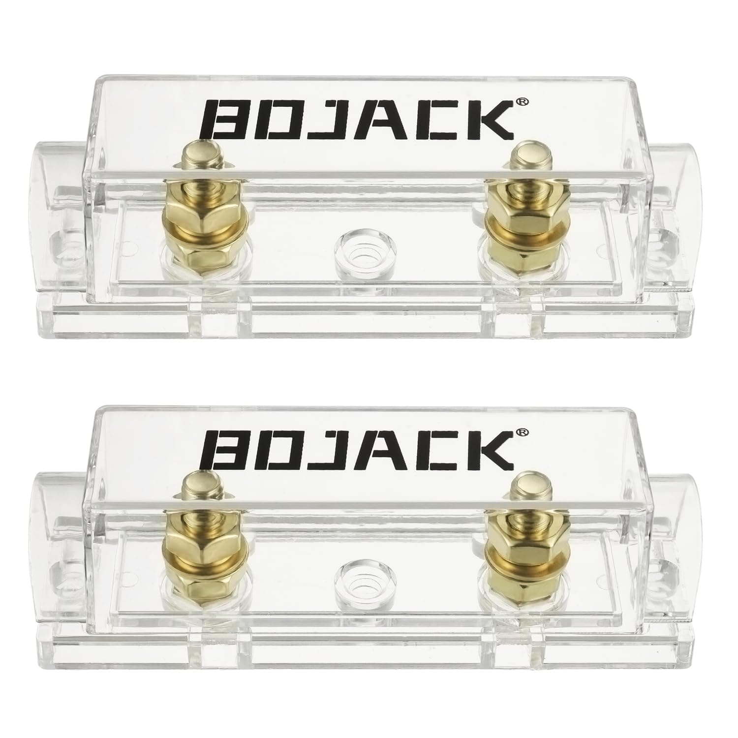BOJACK Clear Shell ANL Fuse Holder for Audio and Video System (Pack of 2)