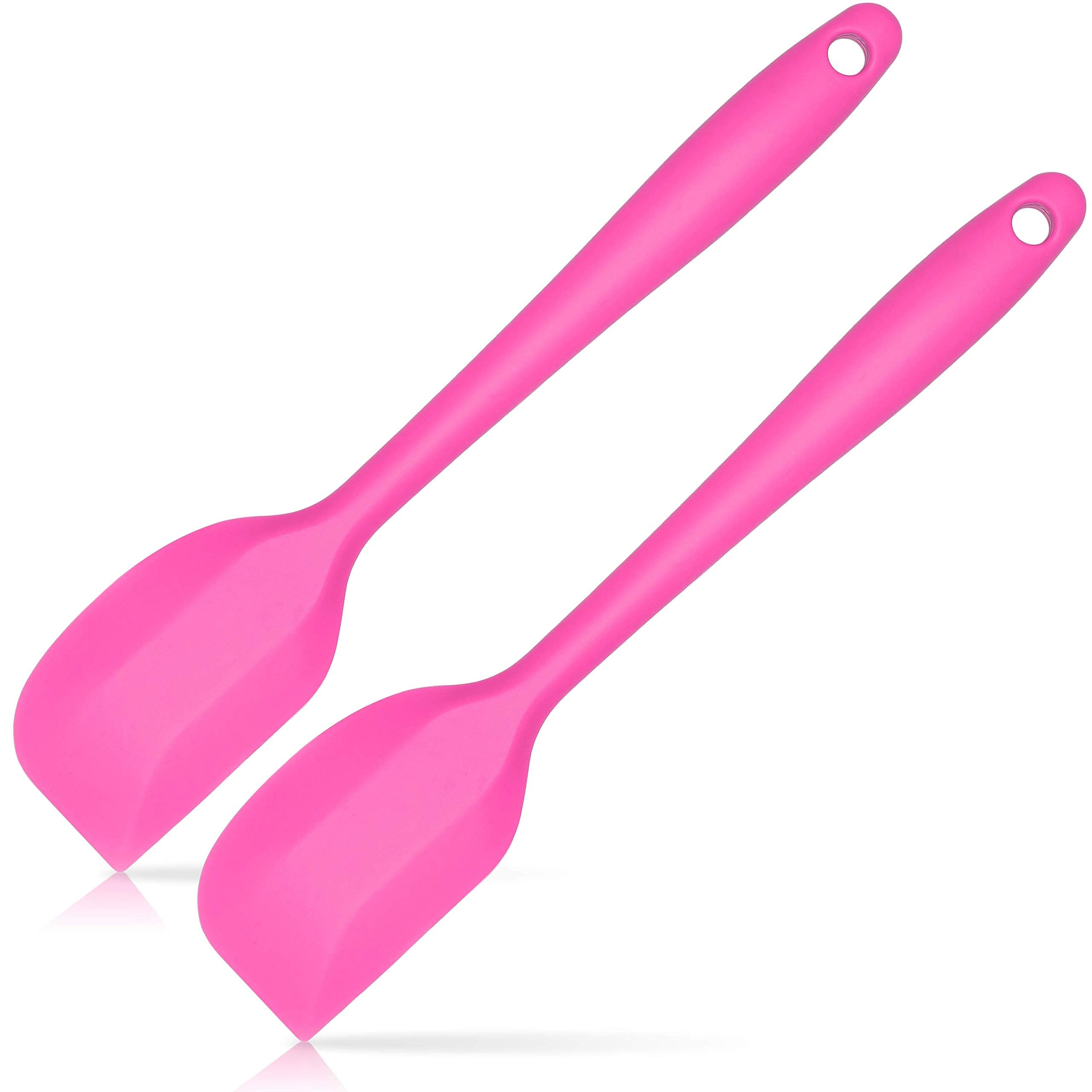 Baking Tray for 24 Macaroons, Silicone 48 Moulds, Non-Stick Oven Mat 2x Silikon Teigschaber Pink