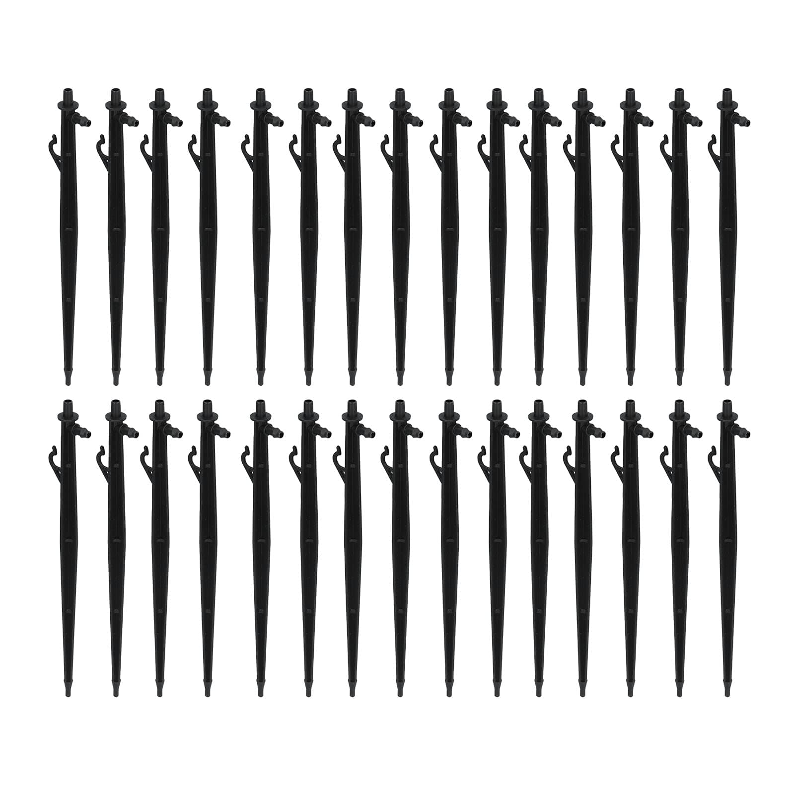 Micro Sprinkler Bracket, 30PCS Plastic Ground Insertion Rods for Irrigation Drip System, Support Stakes, Garden Watering System Accessories