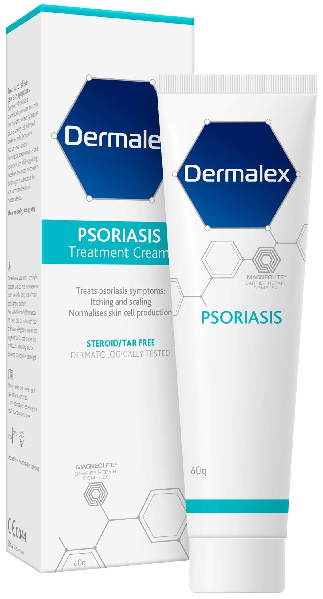 Dermalex Psoriasis Treatment Cream Clinically Proven to Treat Mild to Moderate Symptoms of Psoriasis 60 g