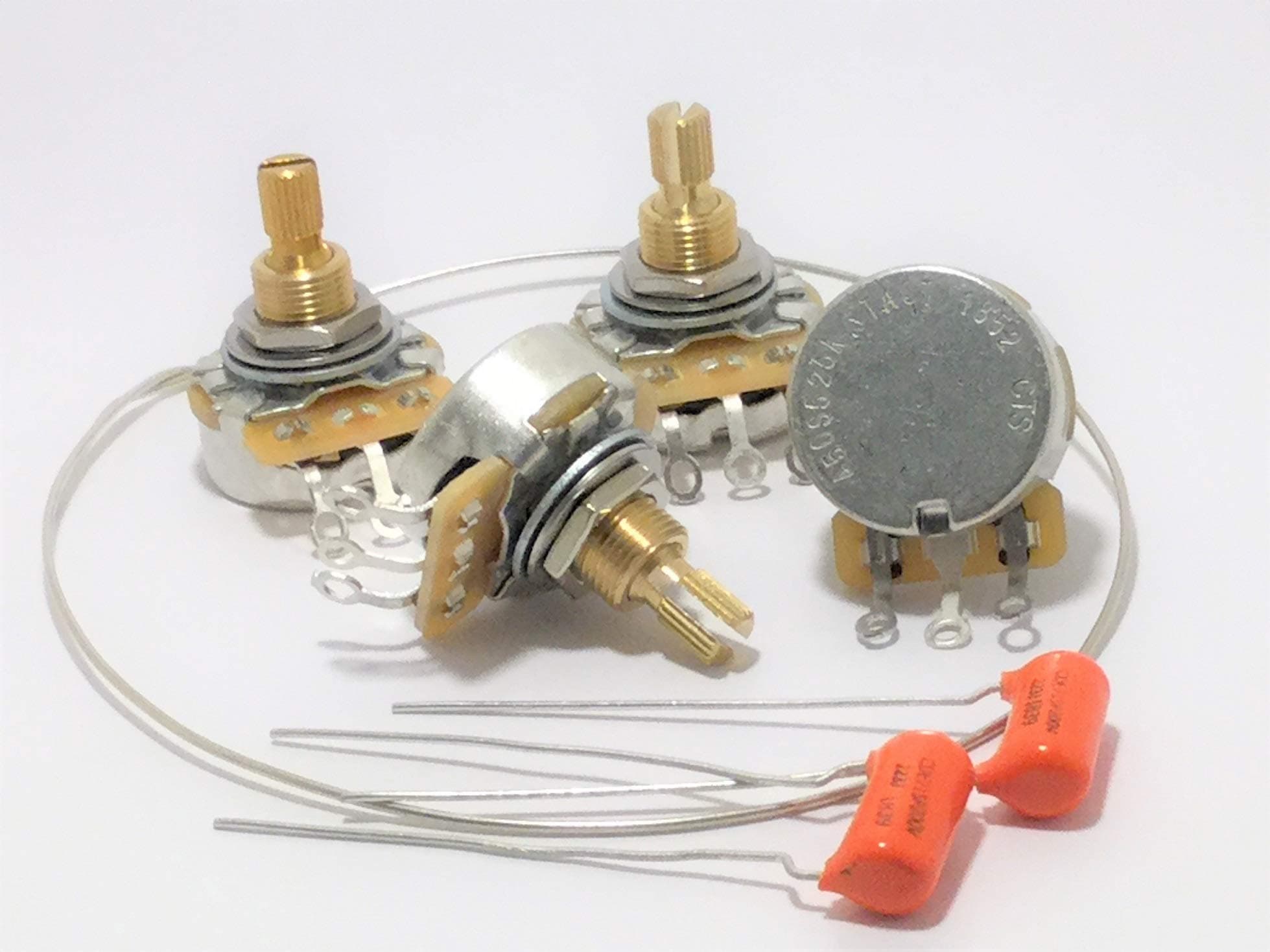 CTS TAOT Custom 525K Short Shaft Audio Pots - 500K - Set of 4 (4X) + Caps