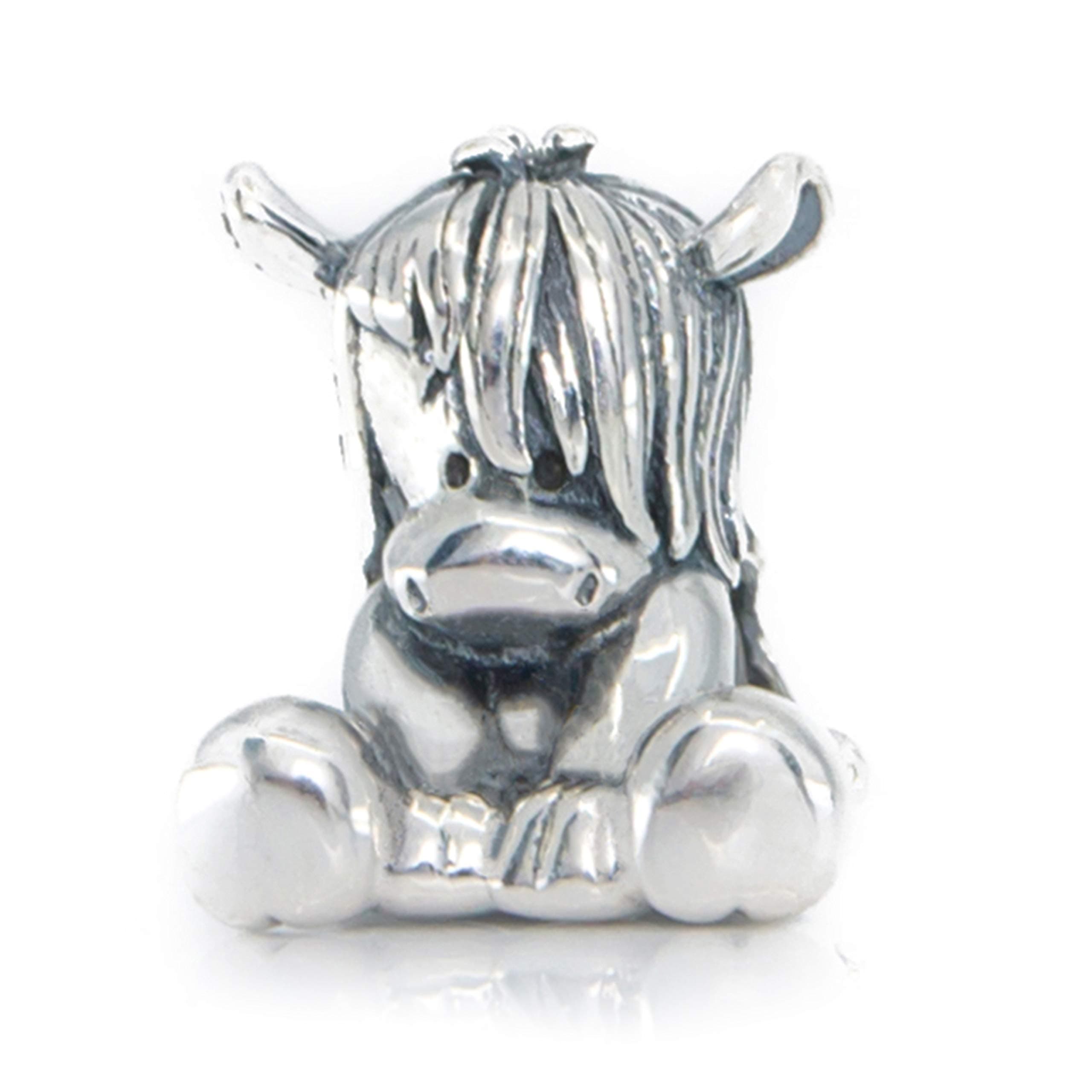 Horse Pony Donkey Sterling Silver Aurora Charm Bead S925, Cute Horse Pony Donkey Silver Charm Bead Pendant, Silver Animal Necklace Charm Jewelry, Pandora compatible