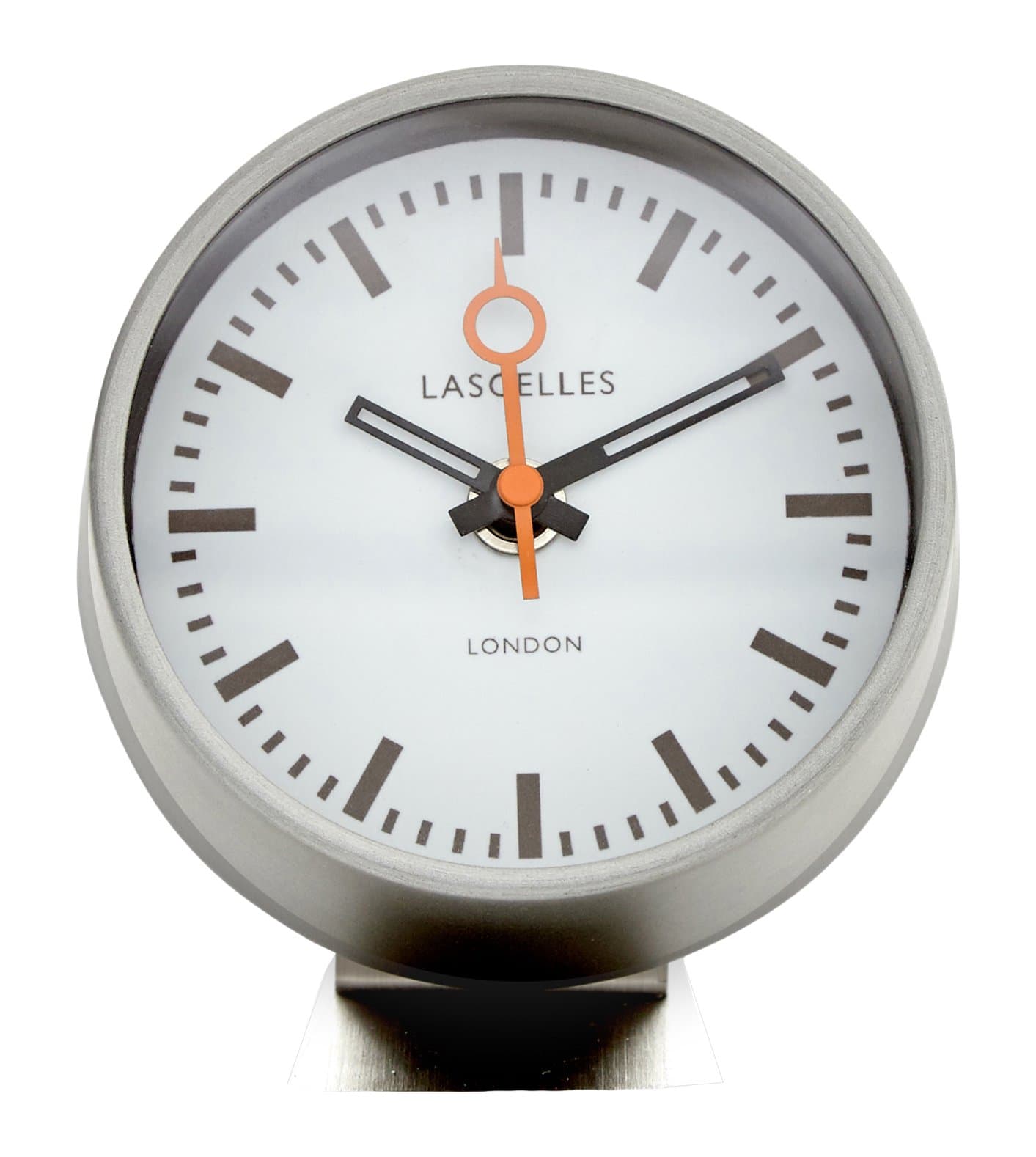 Roger Lascelles Clocks DC/LASC/Stand/Grey Alarm Clock, Small