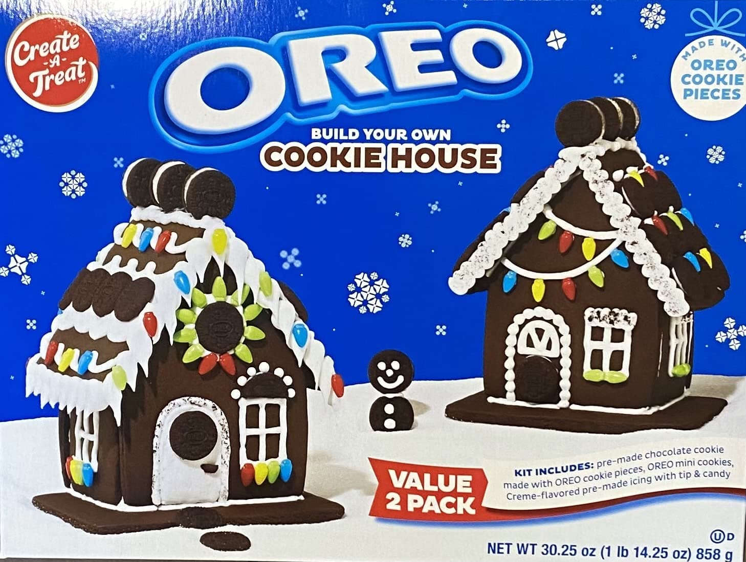 Gingerbread Create A Treat OREO Cookie House Houses,(2 Houses) | 30.25 Ounces