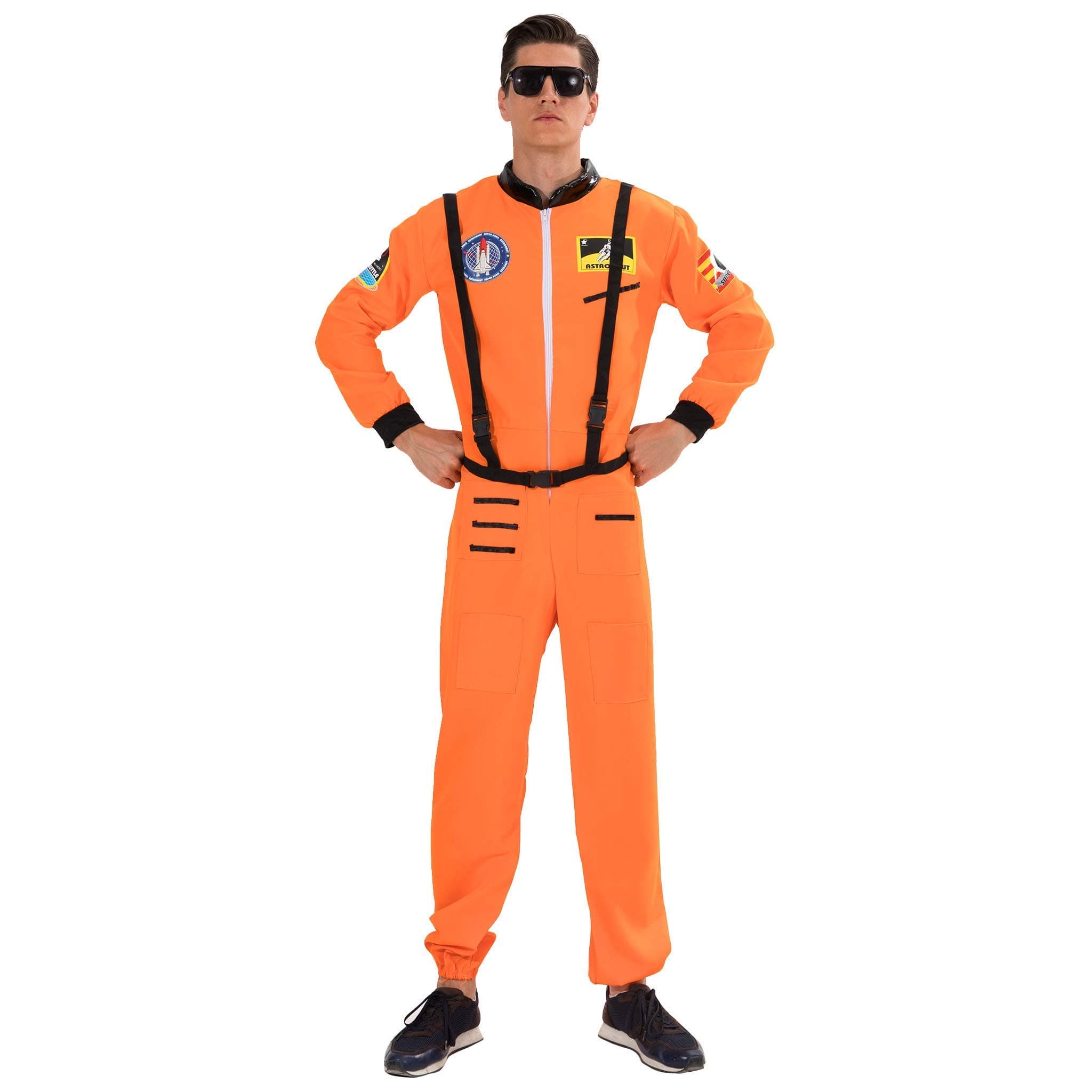 Astronaut Costume Men Halloween Spaceman Suit Adults Pilot