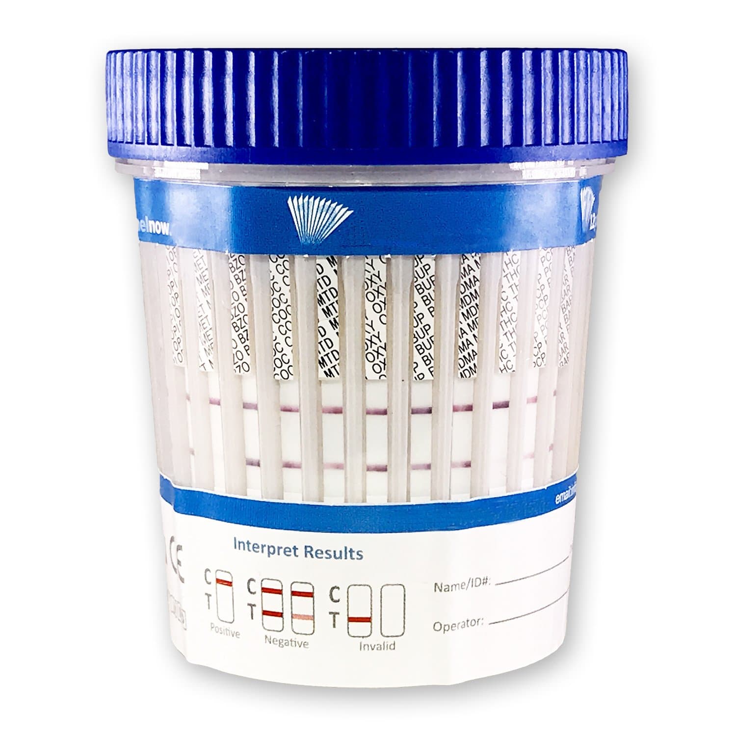 25 CUPS - Urinalysis Kits - 12 Panel Diagnostic Multi Drug Screen Cup | Urine Drug Screening CLIA Waived, AMP, BAR, BUP, BZO, CO, THC, MOP, MTD, MDM, OXY, METH, OPI, MOR (25)