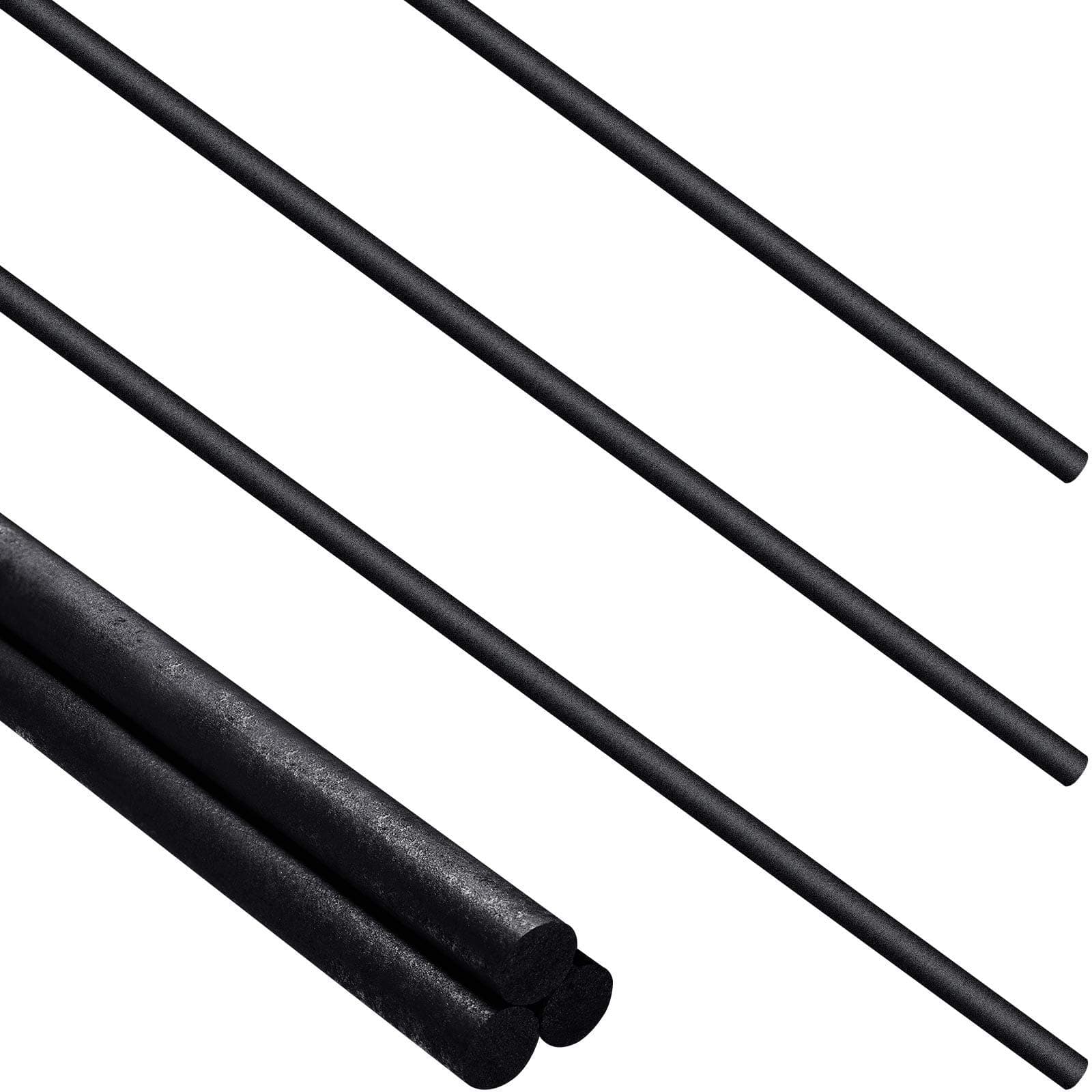 Bbto Graphite Stir Rod Stick Crucible Long Carbon Stirring For Melting Casting Refining Gold Silver Copper, 12 Inch Length, 5/16 Diameter (3)
