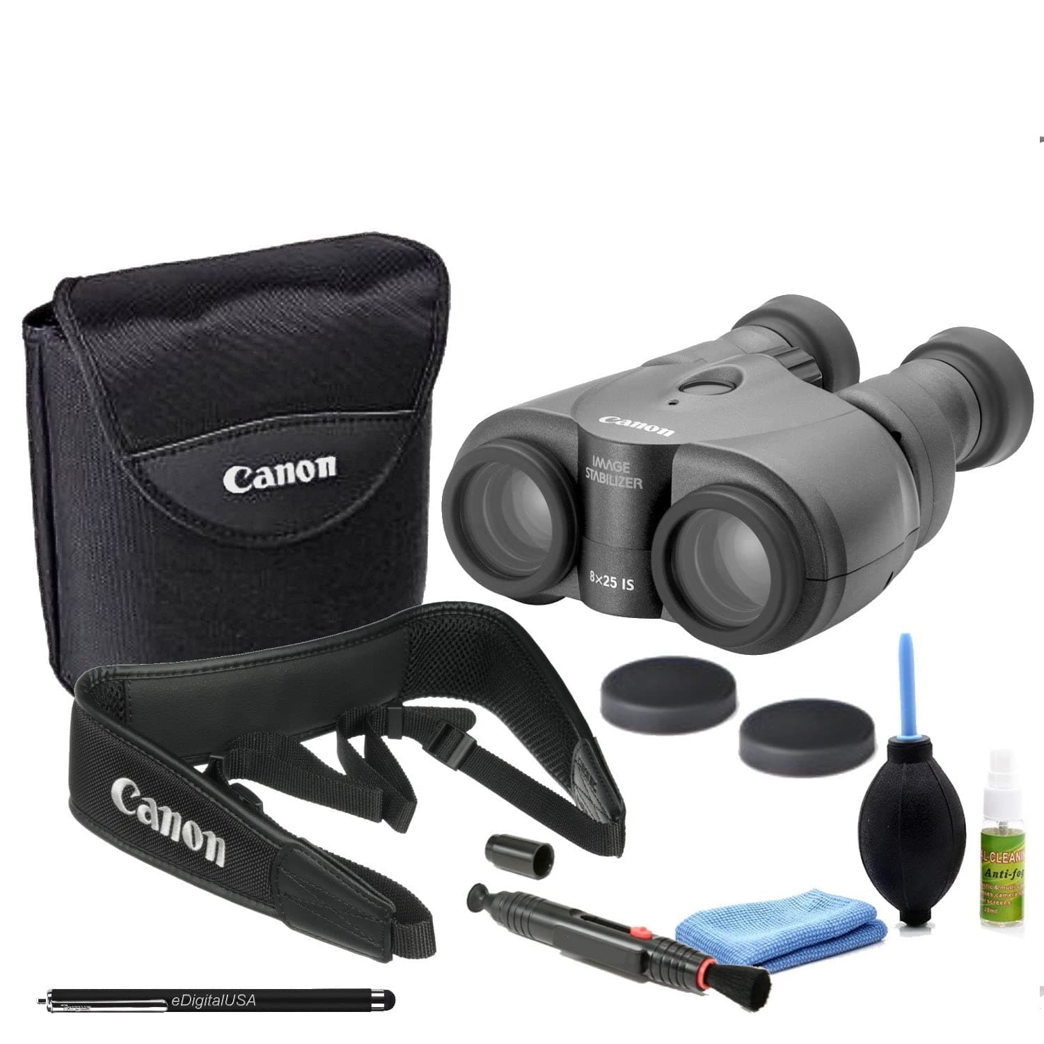 Canon 8x25 is Image Stabilized Binocular Standard Bundle