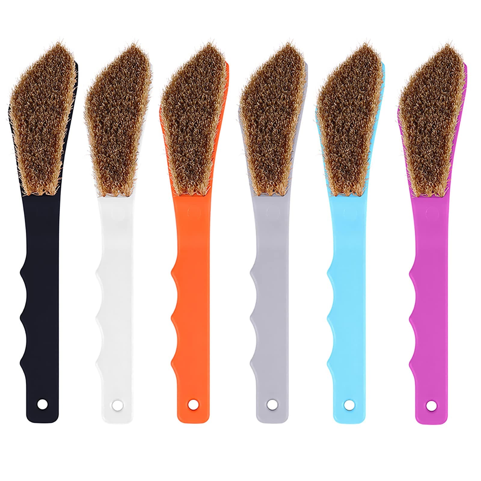 TWO STONES Boar Hair Rock Climbing Brush with Ergonomic Handle, Bouldering Boulder Brush as Durable Cleaning Tool for Chalk and Climbing Holds on Wall Indoor or Outdoor