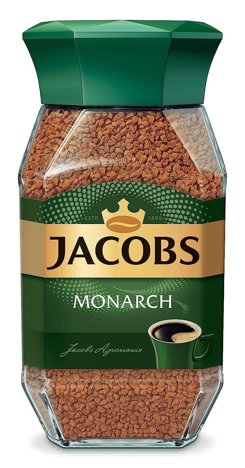 Jacobs Monarch 100% Freeze Dried Instant Gruond Coffee 100gm Bottle (Imported)