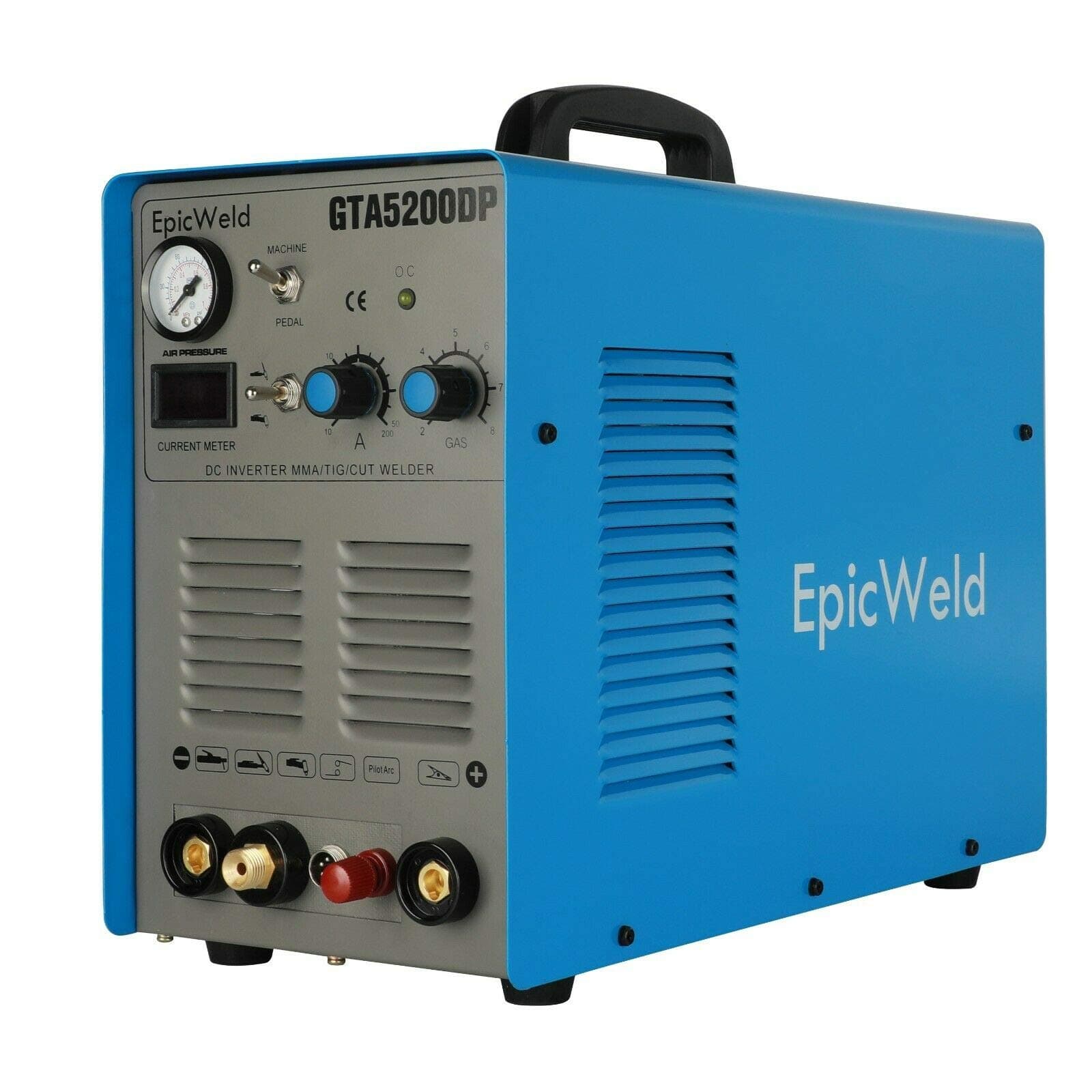 GTA5200DP Pilot Arc Plasma Cutter / 200A Tig/Stick Welder Combo welding machine with 1/2 Inch Clean Cut Plasma