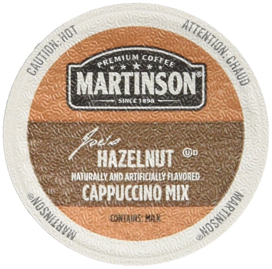 Martinson Single Serve Coffee Capsules, Hazelnut Cappuccino, 24 Count