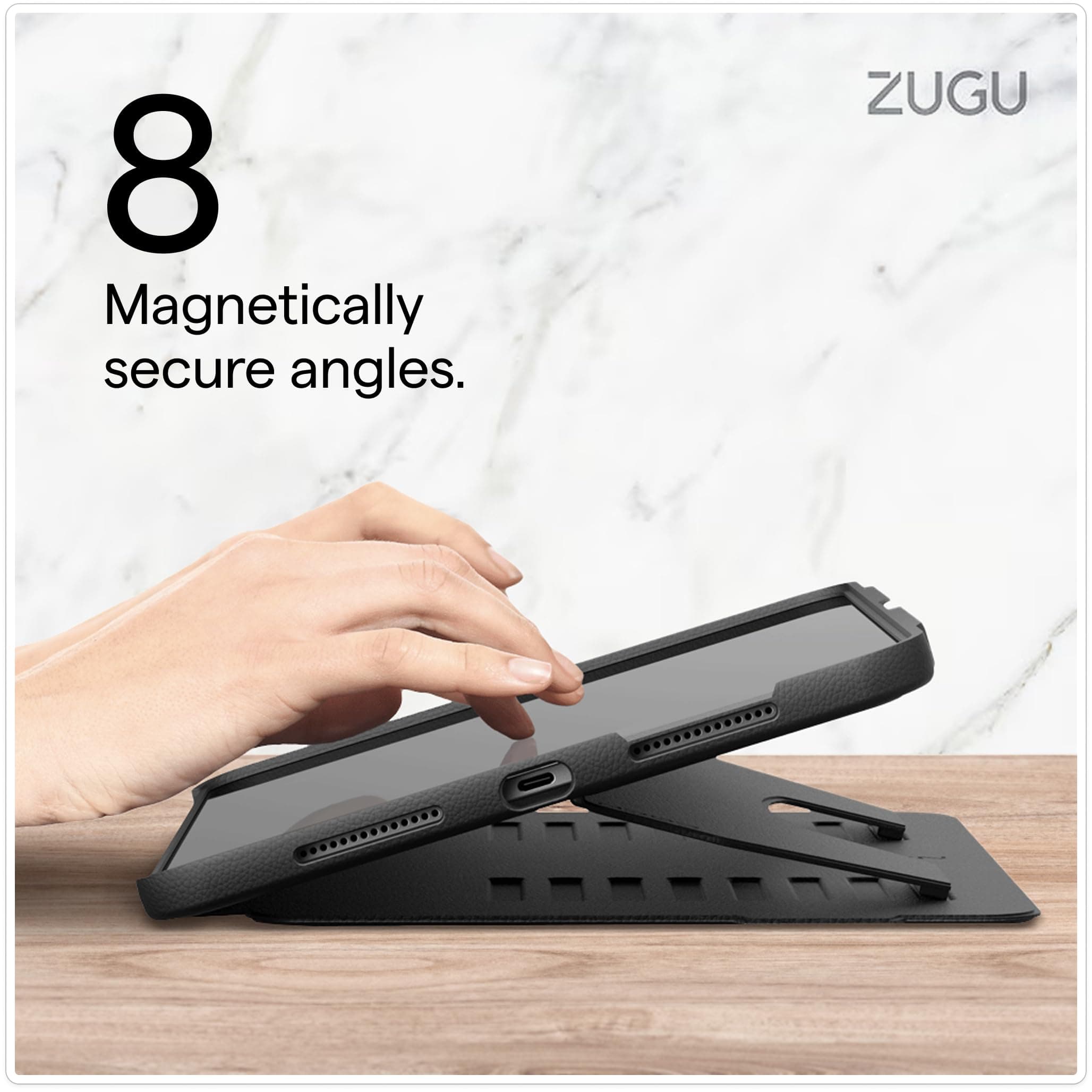 ZUGU CASE Ultra-Thin Protective Case/Cover Designed for iPad Air 11" (M3, 2025 / M2, 2024) / iPad Air 5 / iPad Air 4, 10.9-Inch (2022/2020) Magnetic Stand (Sleep/Wake Cover)