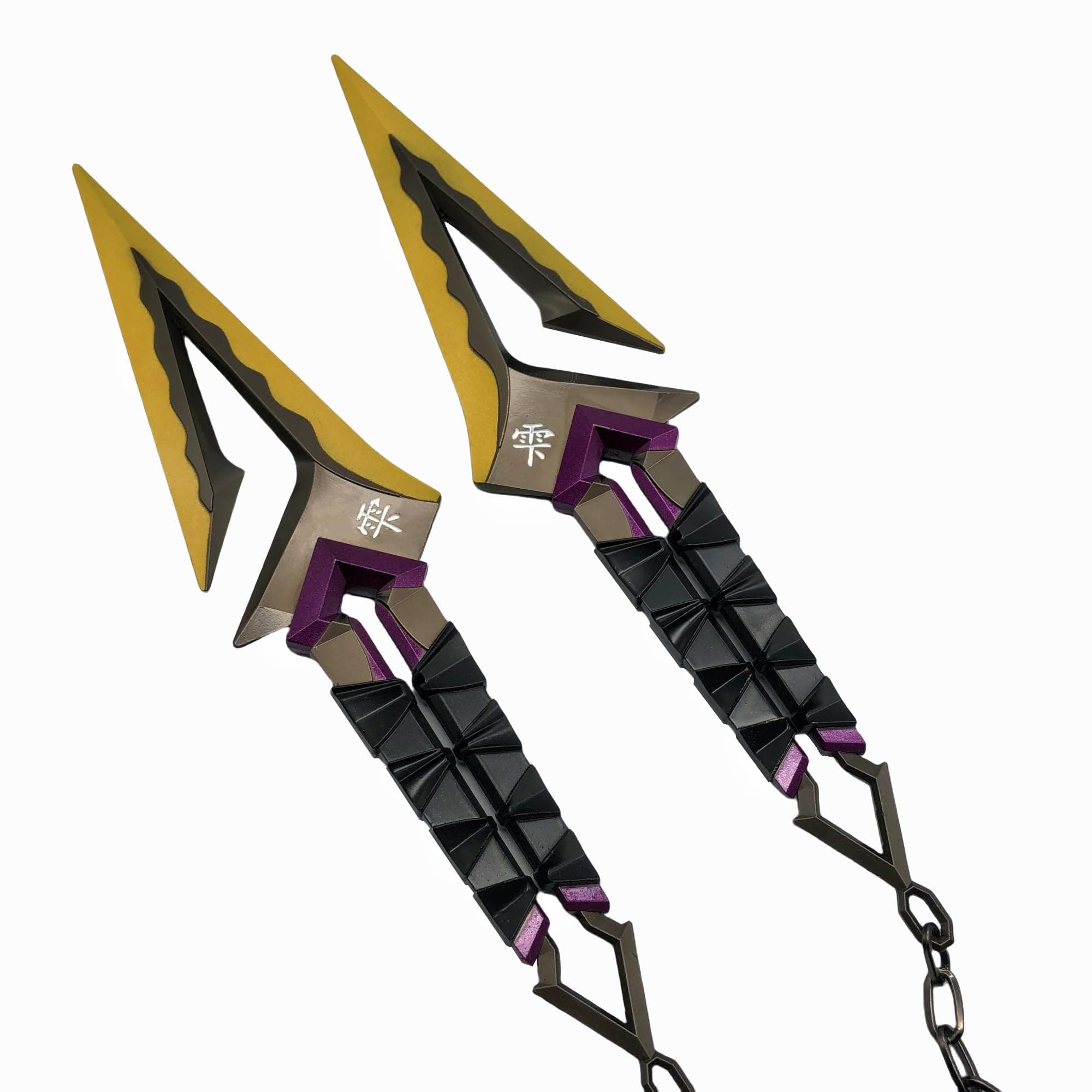 crafthand Life-Size Val Kuronami Knife 8.7" Metal Game Weapon 4 Colors Cosplay Prop Collectible Desktop Decoration Keychain (VKK02)