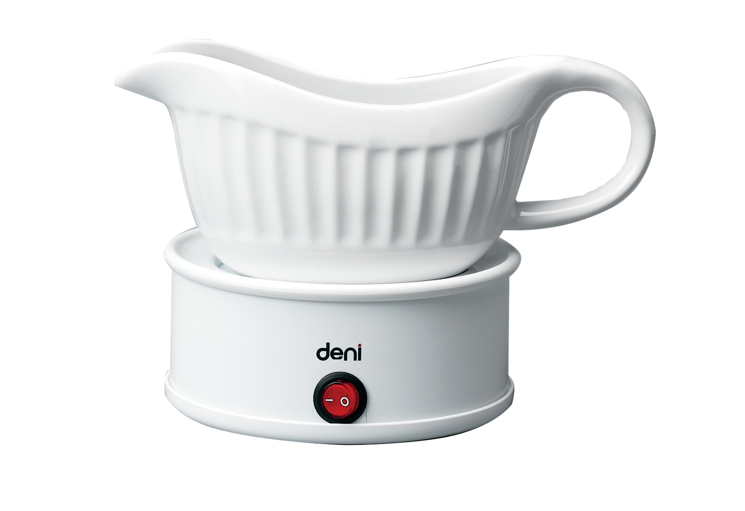 Deni Electric Gravy Boat with Warming Plate, White