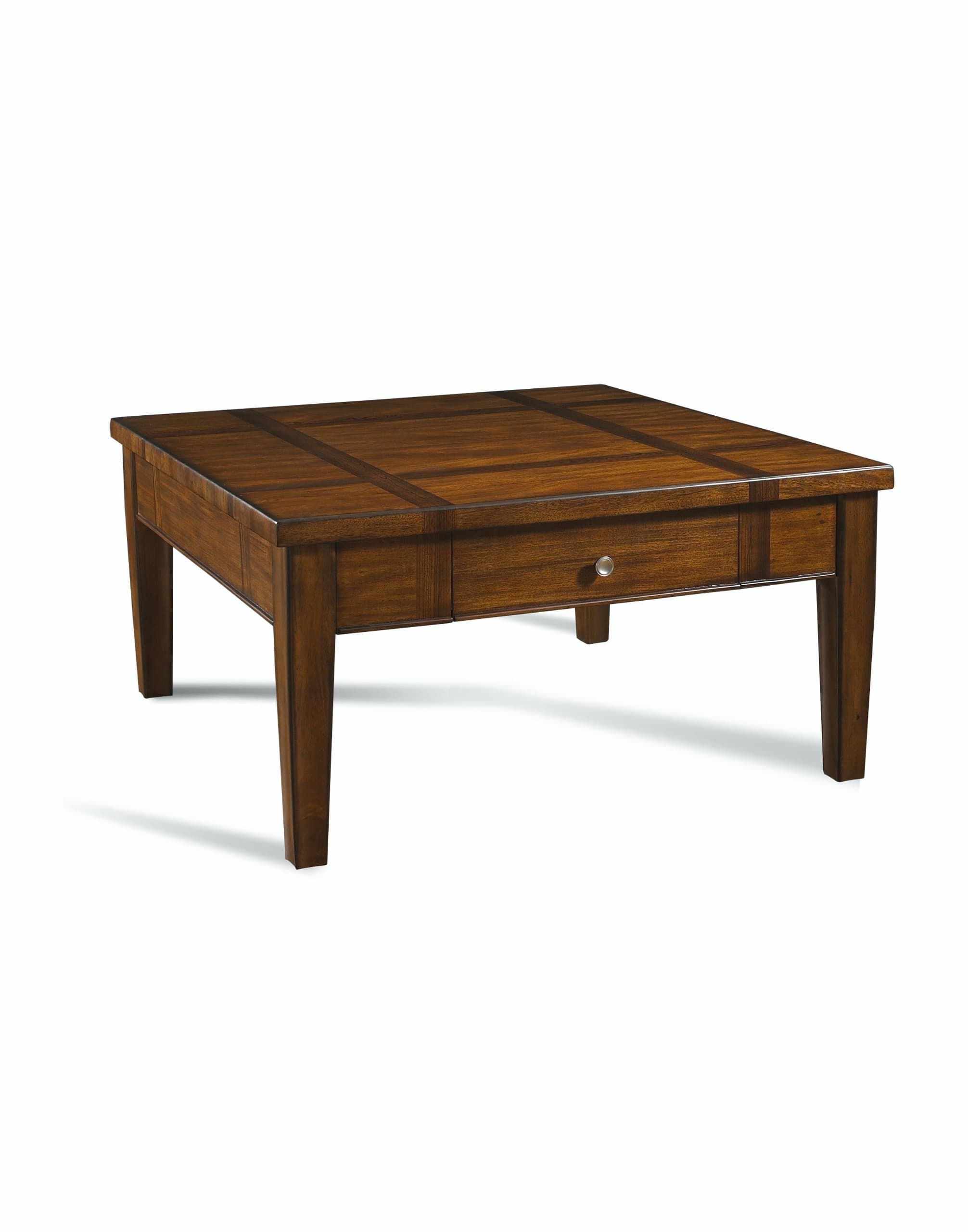 Somerton Home 140-06 Runway Square Cocktail Coffee Table, Medium