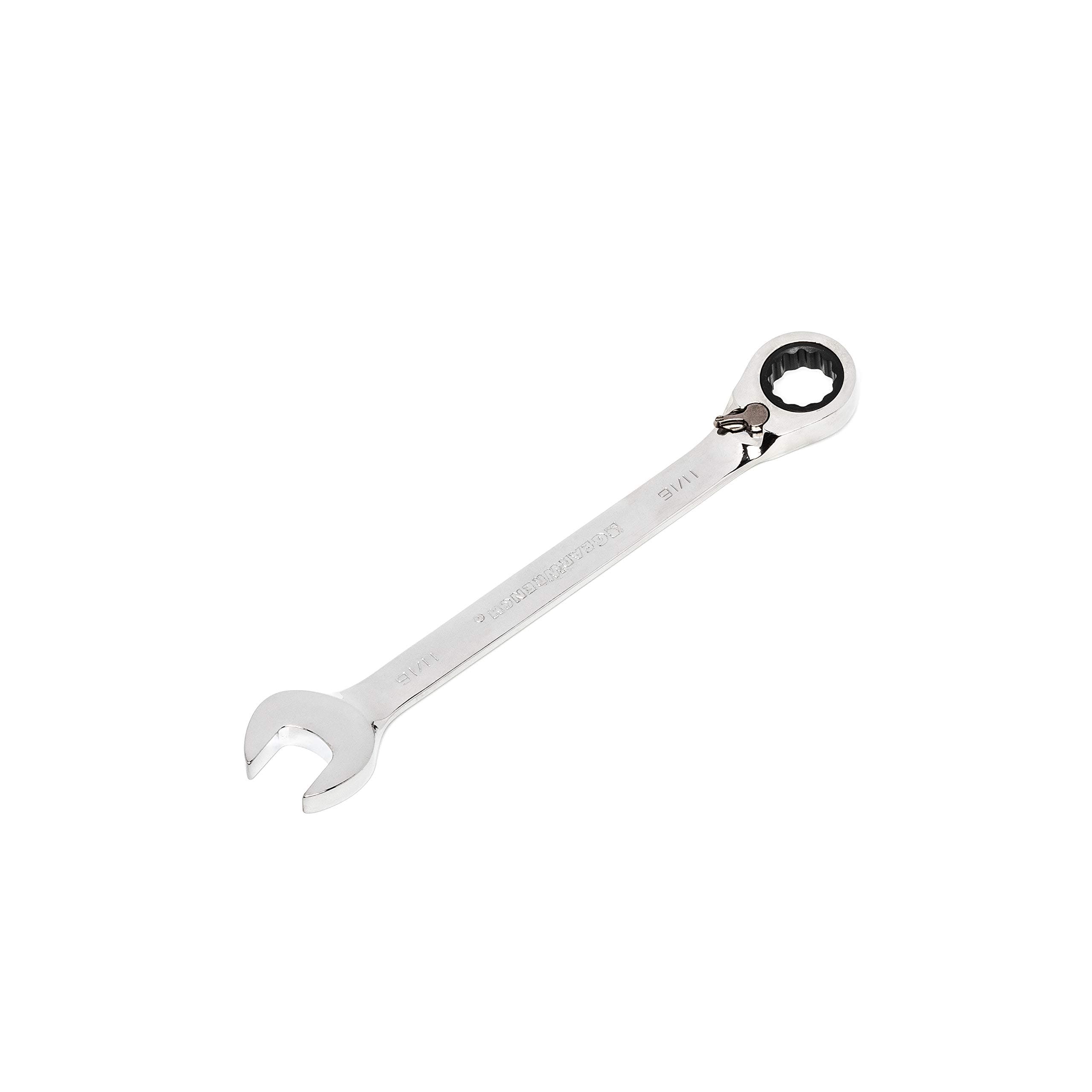 12 Pt. Reversible Ratcheting Combination Wrench, 11/16" - 9531ND