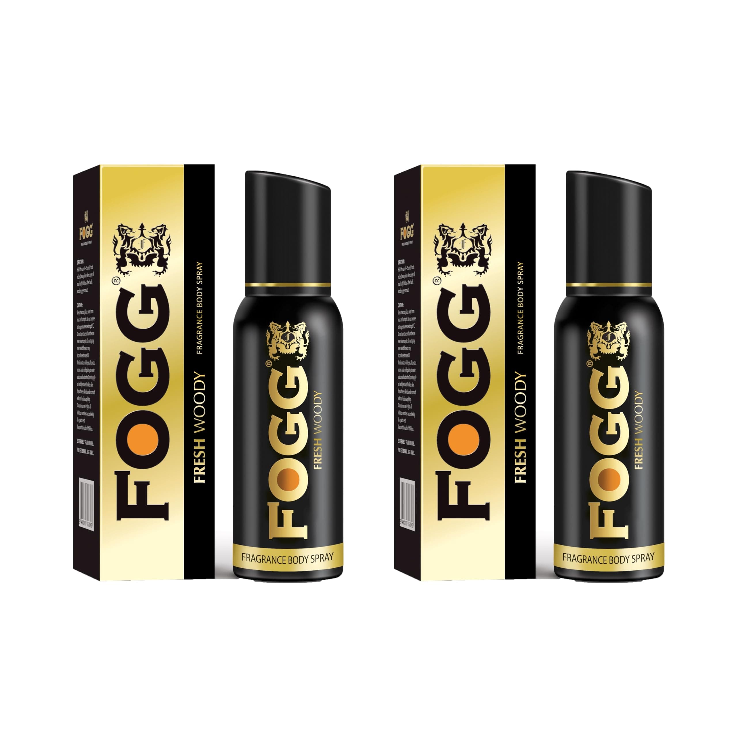 Men Fresh Deodorant Spray Combo , Woody Black Series (Pack Of 2)