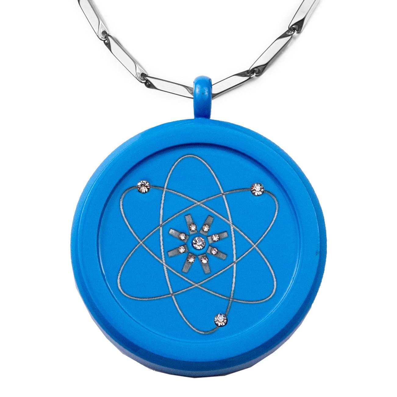 Bio Science Negative Ions Health Energy Pendant Necklace Blue