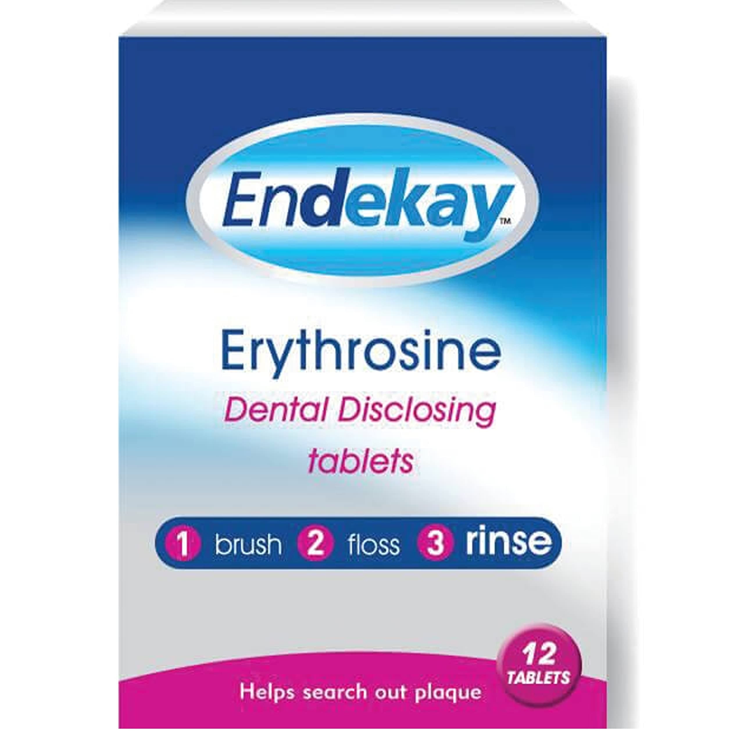 THREE PACKS of Endekay Ceplac 12 Disclosing Tablets by Manx Healthcare Ltd