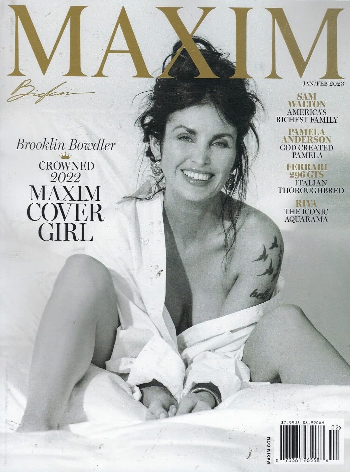 MAXIM Magazine January / February 2023 Brooklin Bowdler 2022 Cover Girl