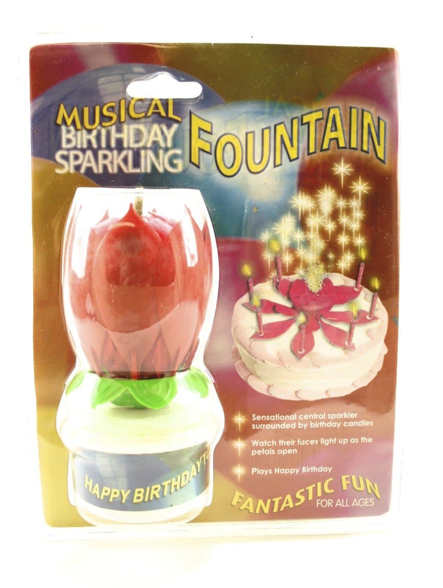 Musical Sparkling Fountain Candle