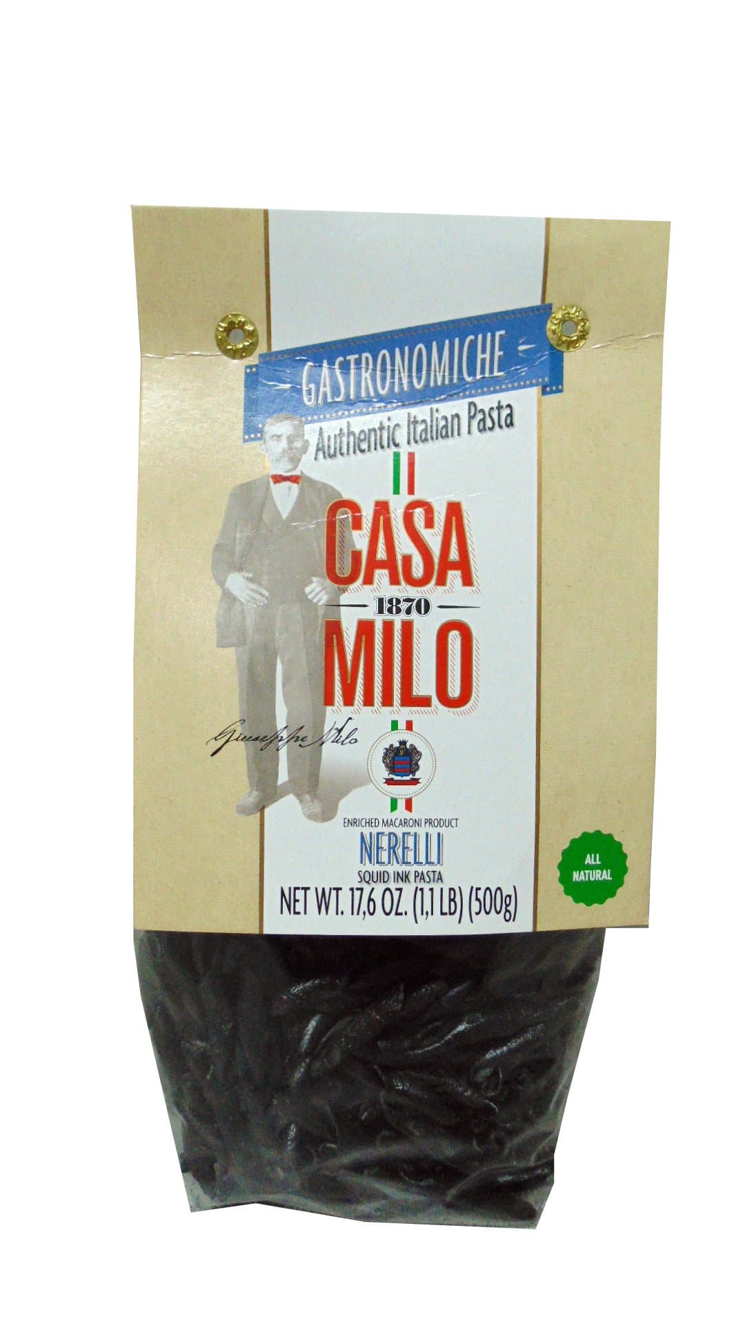 Casa Milo Gastronomiche Nerelli, Squid Ink, 550g/17.6oz