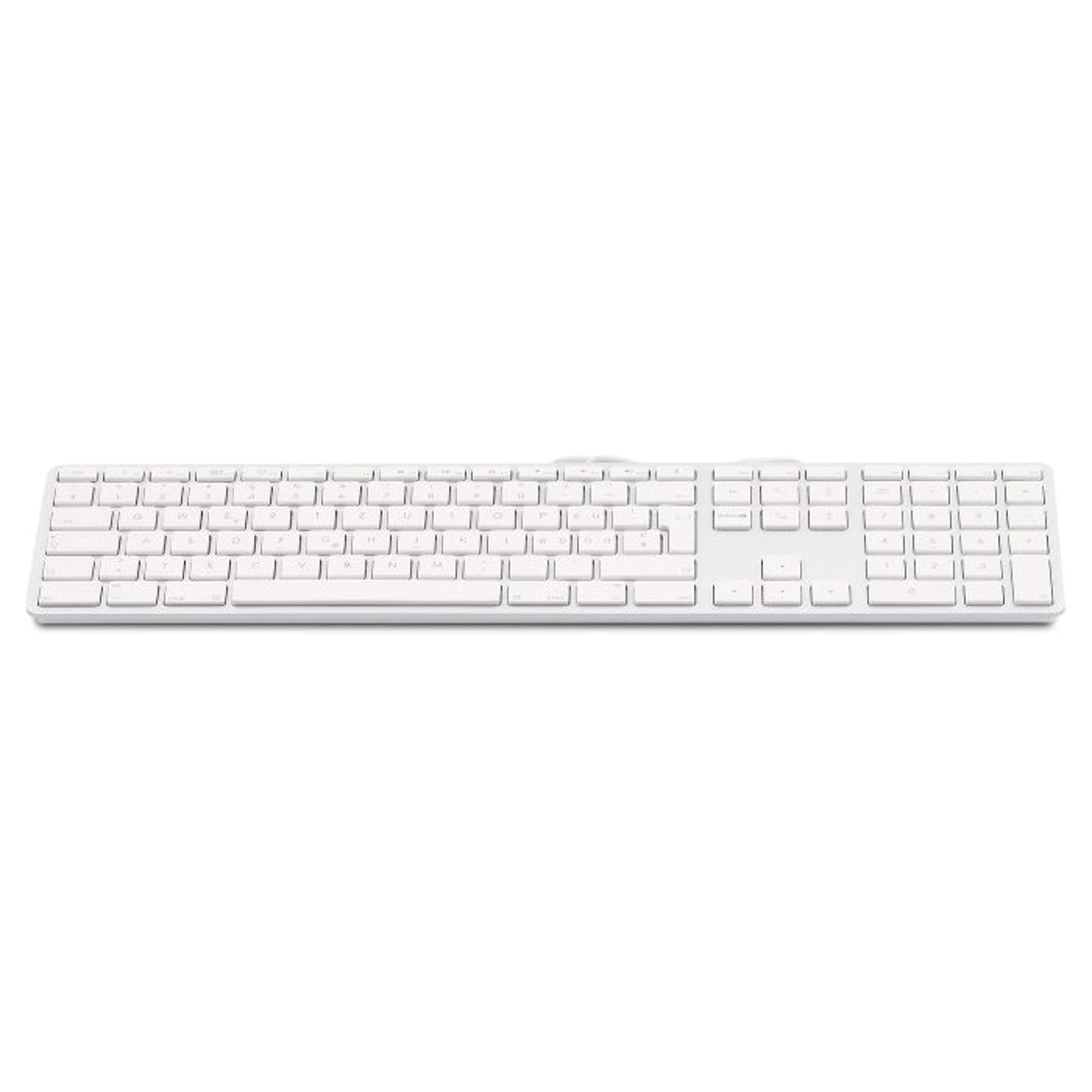 LMP USB Keyboard (UK) - 110 keys wired USB keyboard with 2x USB and aluminum upper cover, KB-1243