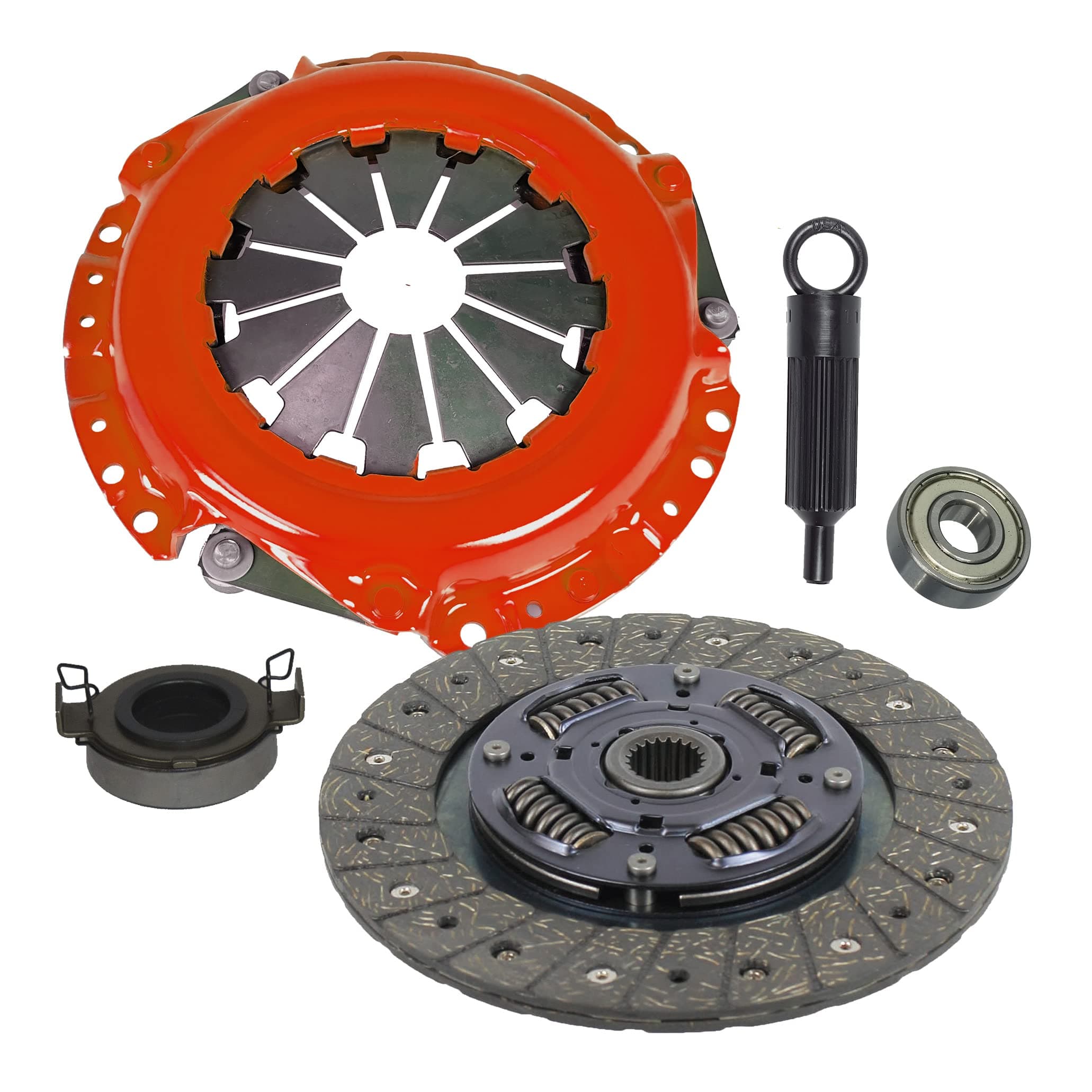 Clutch Kit Compatible With Corolla Matrix Vibe Yaris Mr-2 Celica Prizm Base Core Premium Rs S Ce Le Xr Xrs Ve Lsi Gsi 1991-2013 1.5L 1.6L 1.8L l4 GAS DOHC Naturally Aspirated