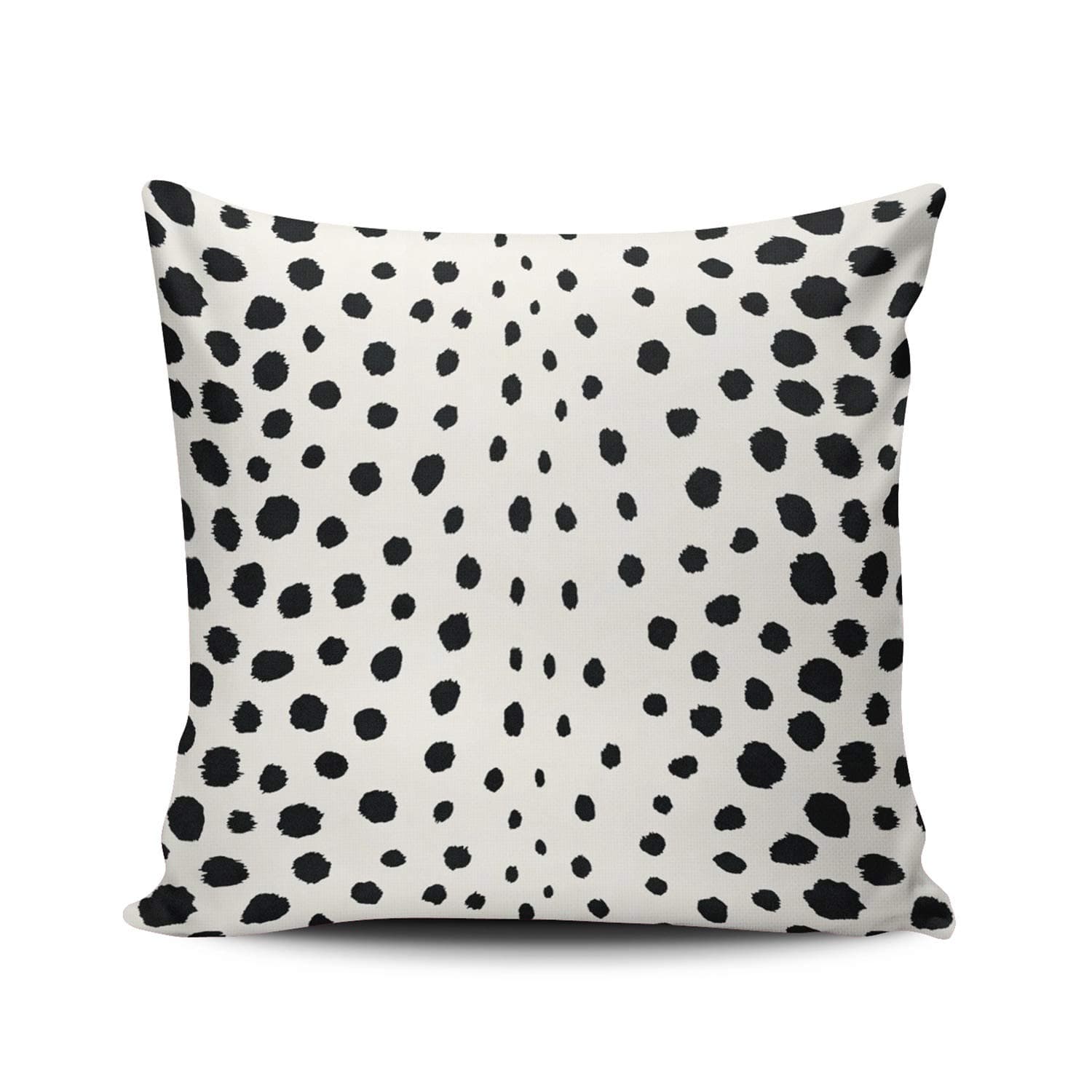 FanaingFanaing Chic Black White Cheetah Print Pattern Pillowcase Home Sofa Decorative 18X18 Inch Square Throw Pillow Case Decor Cushion Covers One-Side Printed