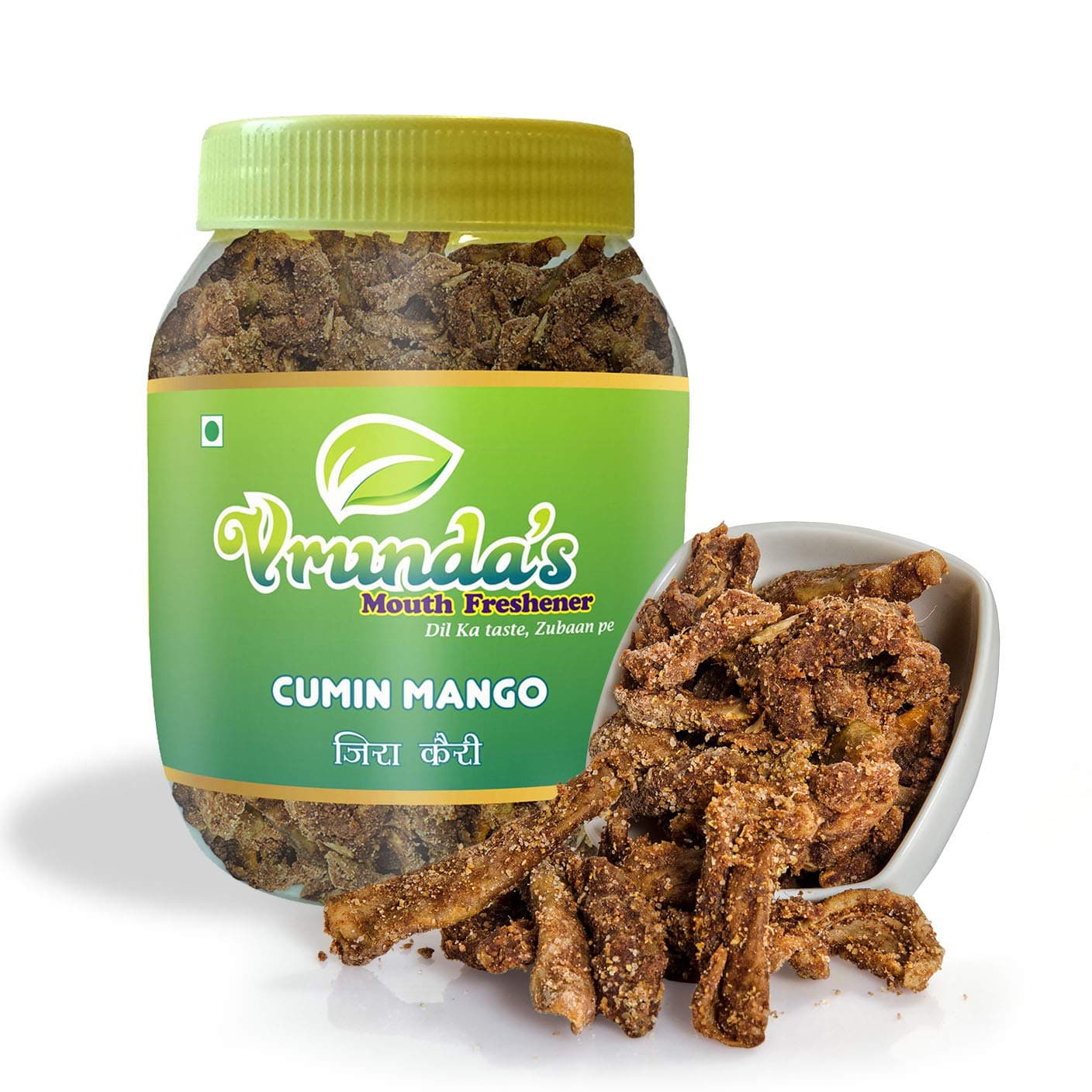 Vrunda's Jeera Kairi, khatti kairi, Chatpati kairi,Sour Cumin Mango, Dry Pickle, 500GM