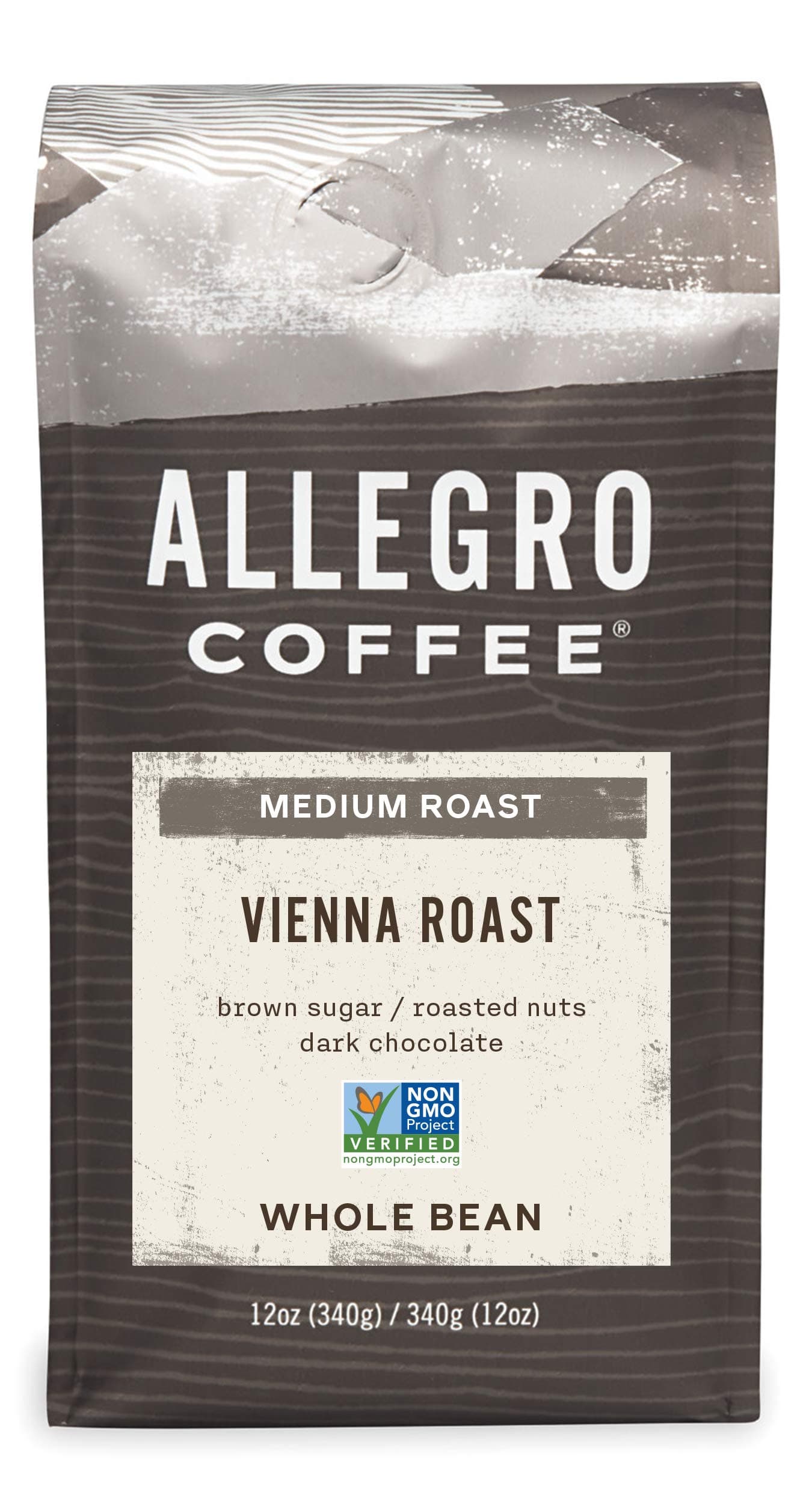 Allegro Coffee Vienna Roast Whole Bean Coffee, 12 Ounce (Pack of 1)