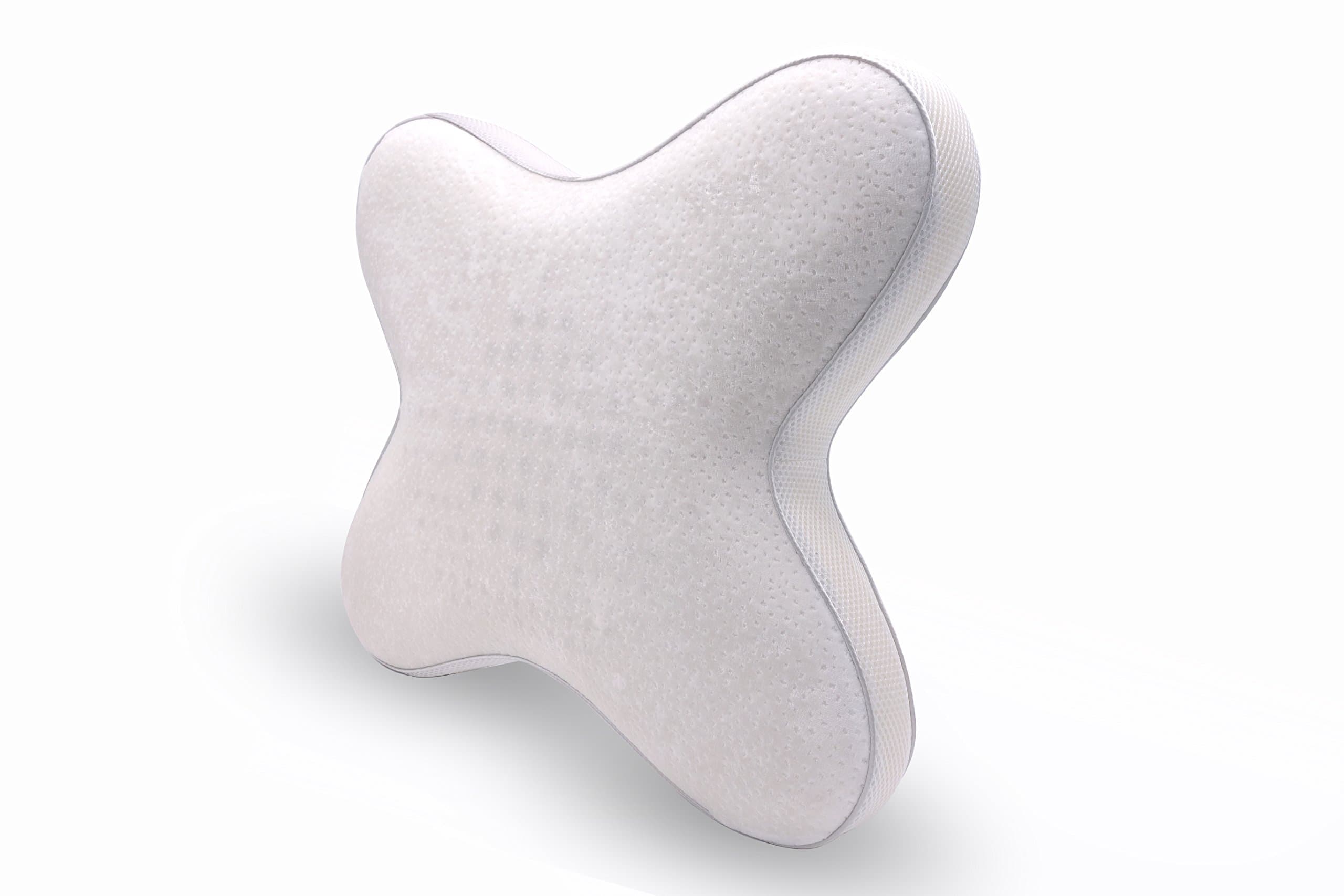 Belly sleeper pillow by Luxamel, side sleeping pillow, orthopedic and ergonomic pillow, viscoelastic foam, abdominal sleepers and side sleeper, allergy-friendly / 55x47x8/9 cm