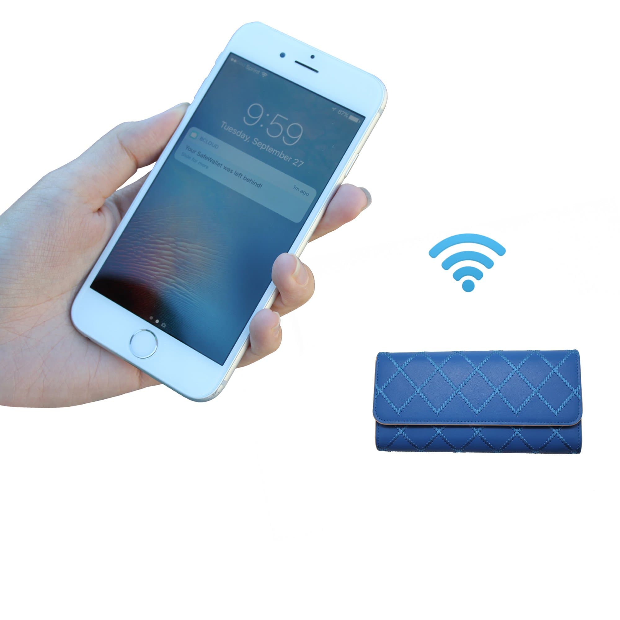 Womens Smart Wallet with Free Smartphone App Wallet Finder