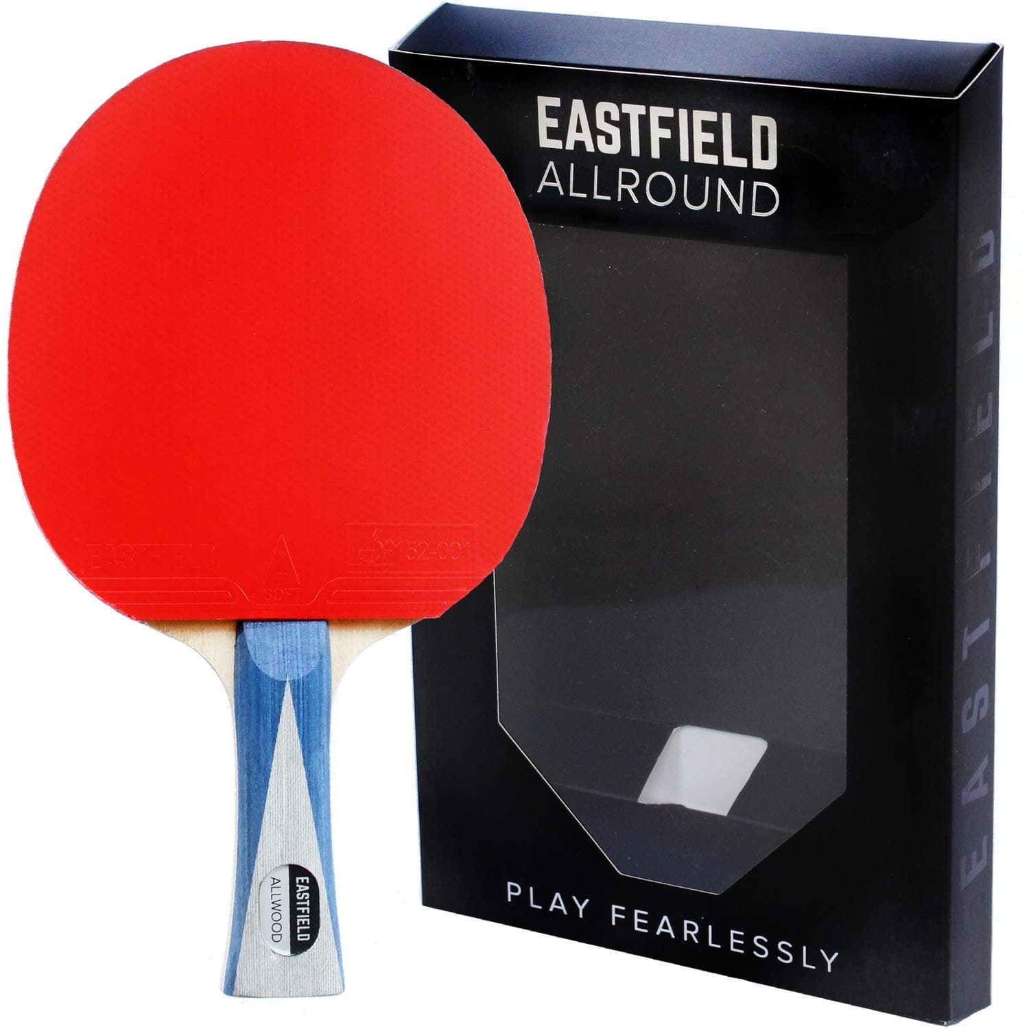 Allround Professional Table Tennis Bat - Beginner & Intermediate Ping Pong Racket, ITTF Approved Spin Rubber, 7-Ply Wood Blade, Premium Competition Paddle