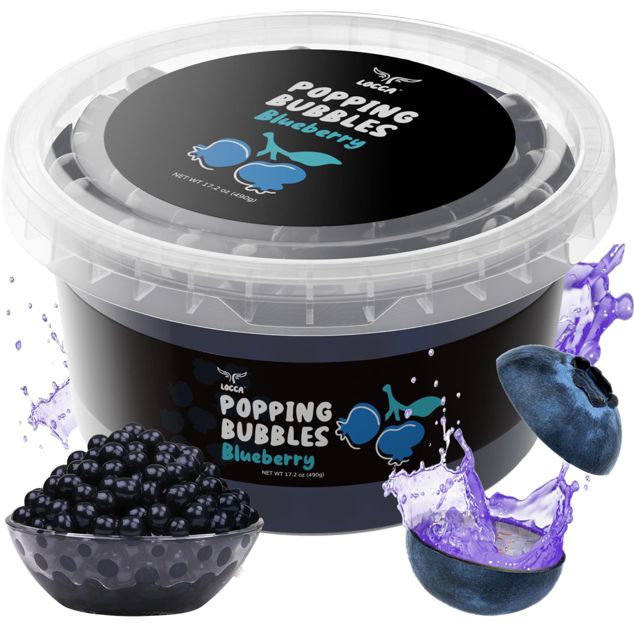 Blueberry Popping Boba 17.2 oz